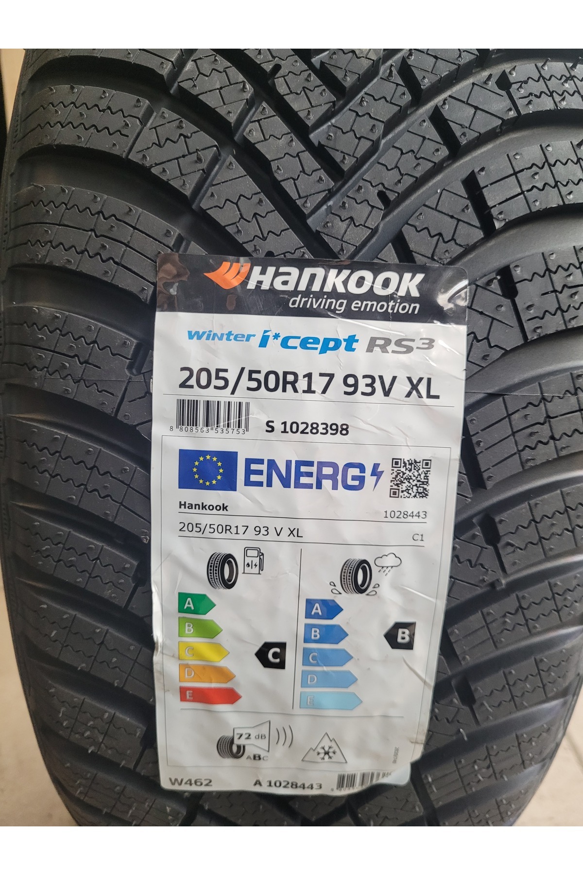205/50R17 Winter I-cept RS3 W462 93V XL Set Olarak(4 ADET) 2025 Üretim