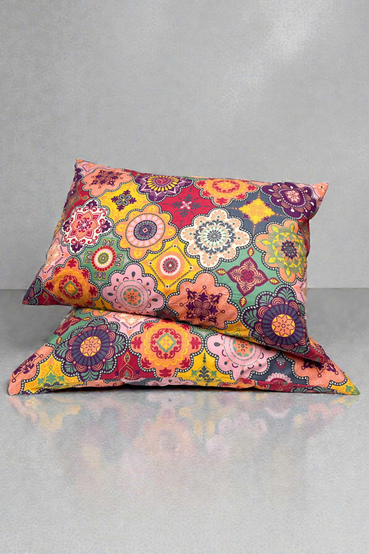 Menderes Home Cotton Collection Ranforce 2'li Yastık Kılıfı Harmoni - Doğal Konfor