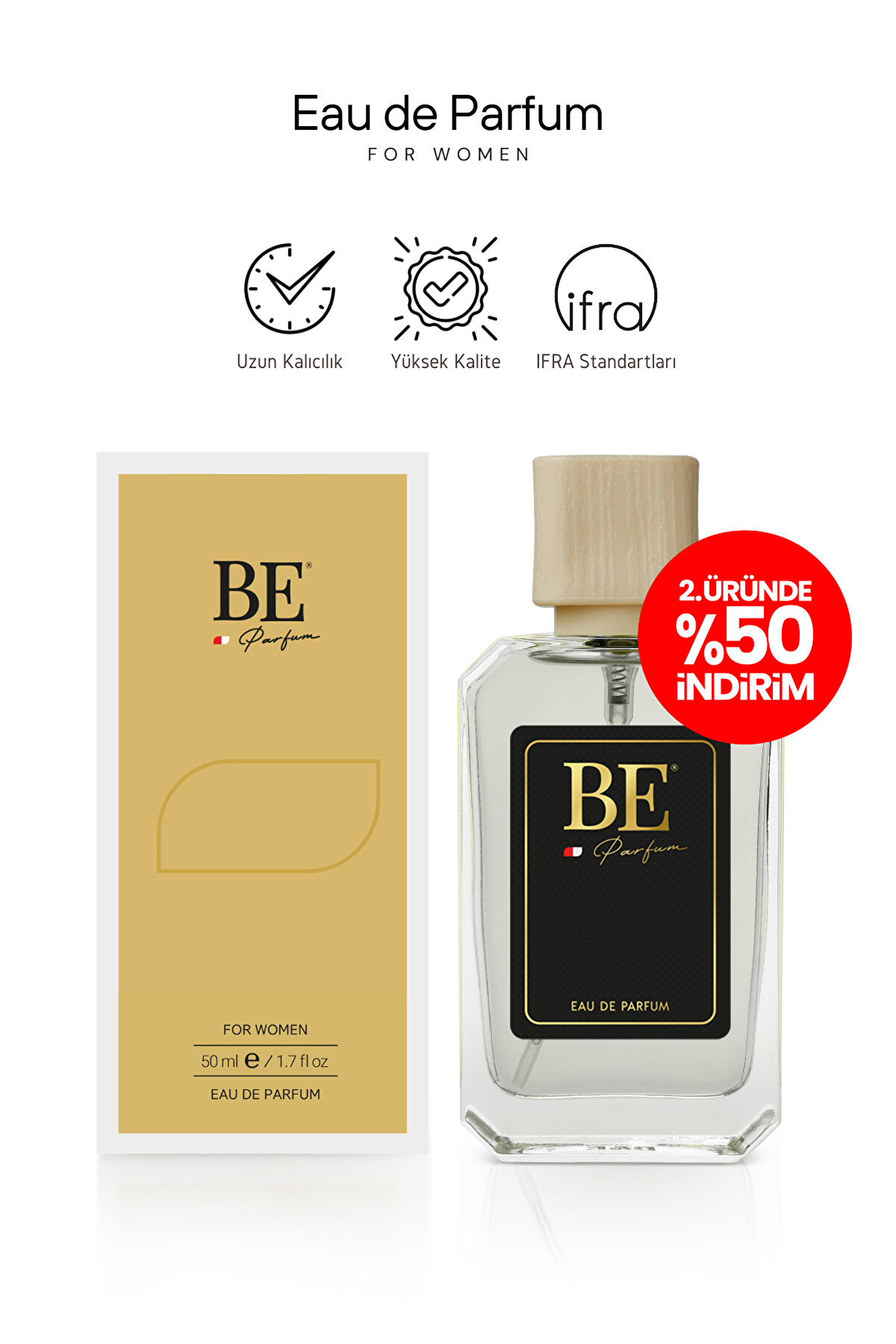 BE PARFÜM V-210 Kadın Edp Parfüm 50 ml Kalıcı Koku