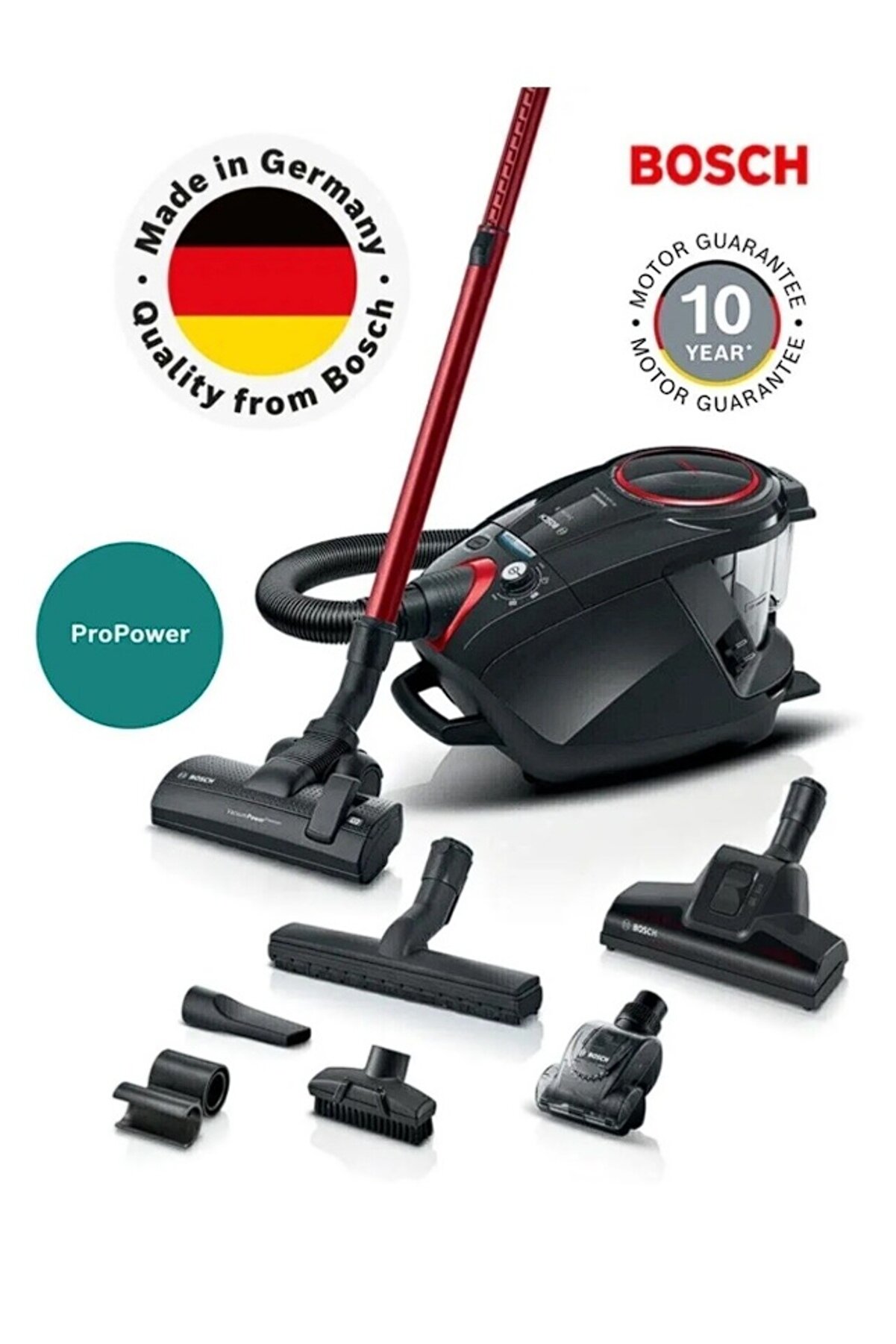 Güçlü Motor, Toz Torbasız Hijyenik Temizlik -Bosch Serie 8 ProPower