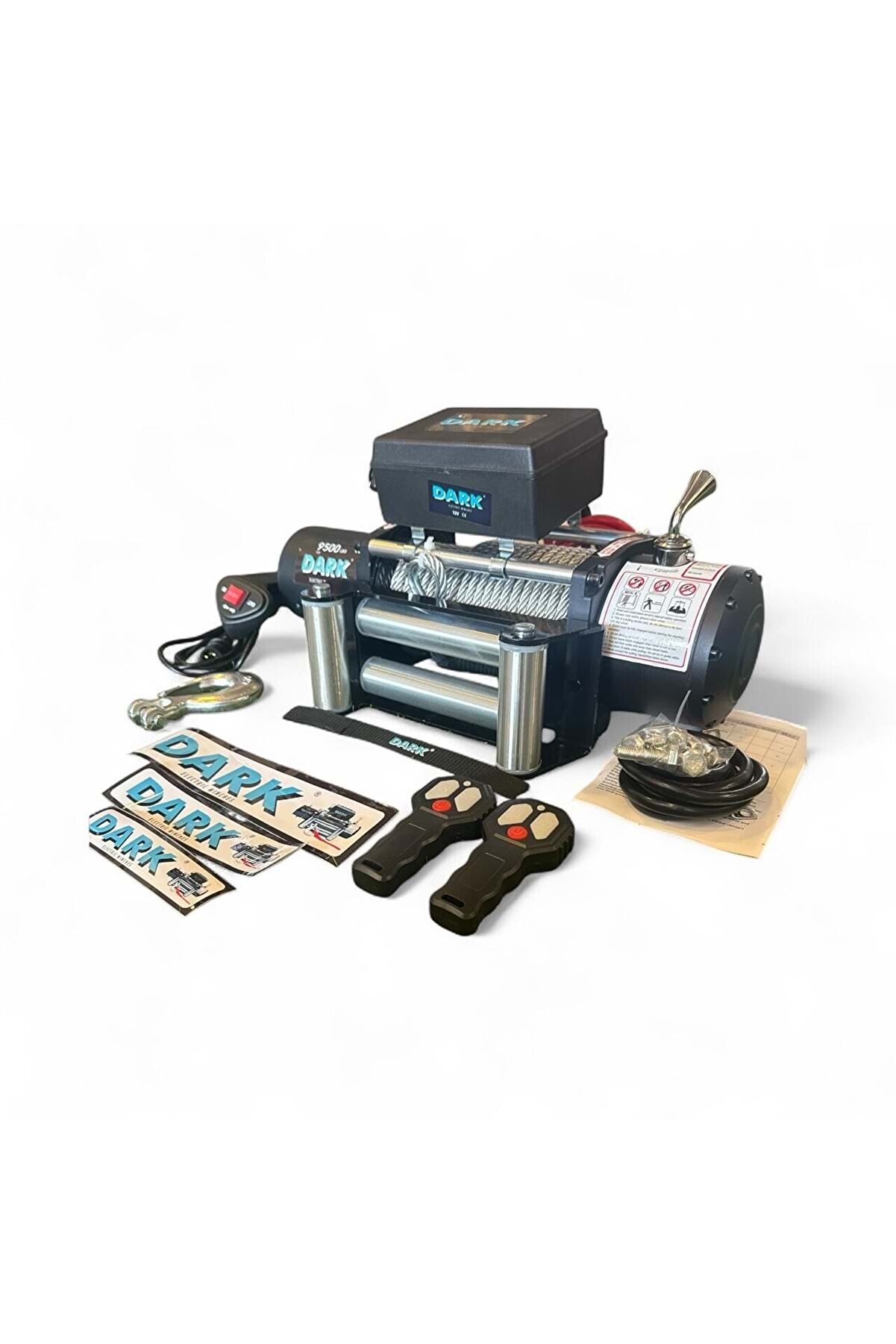 DARK VİNÇ 9500LB ÇELİK HALATLI 12V VİNÇ