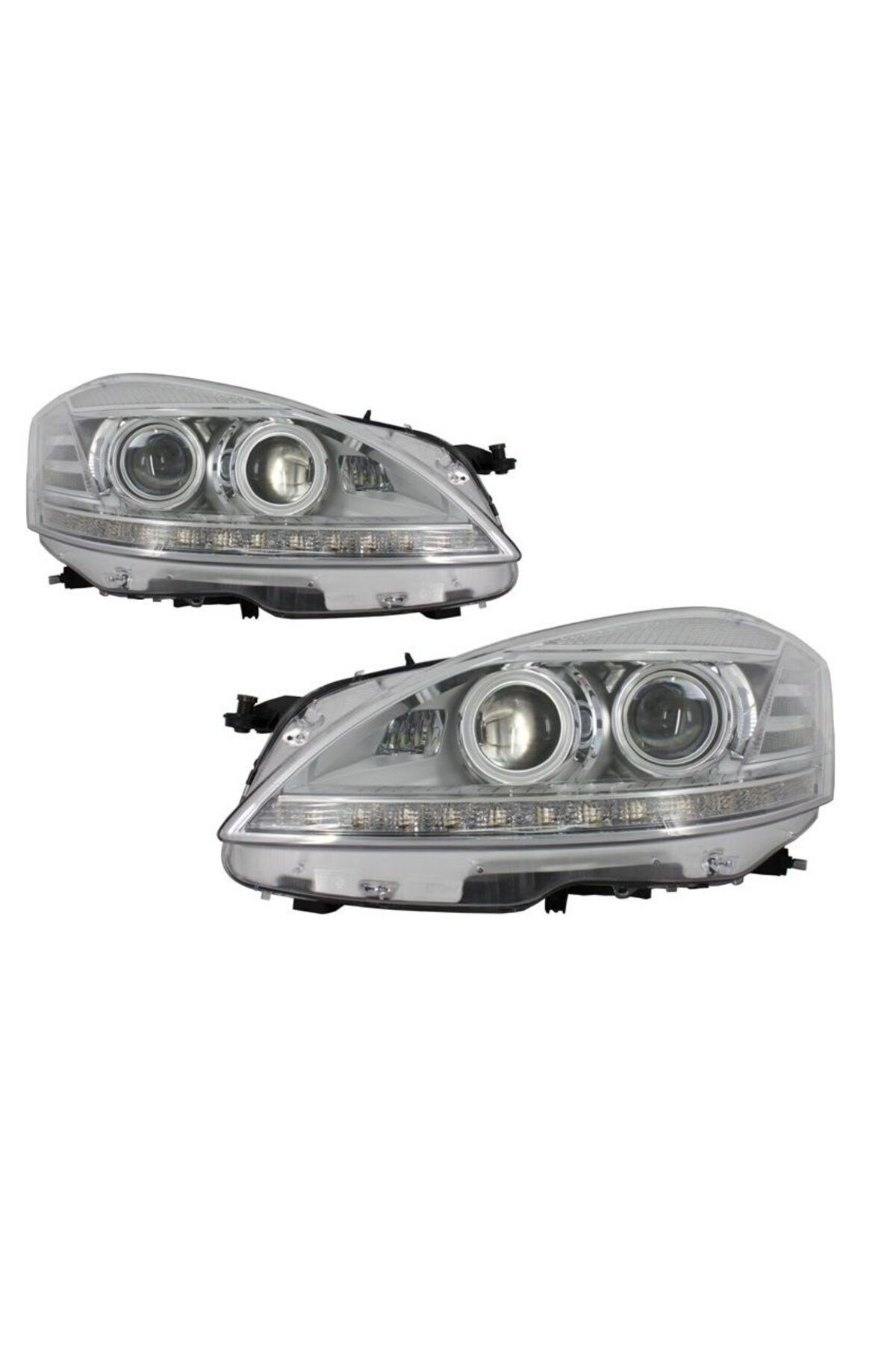 Mercedes w221 bi-xenon far lambası ledli takım facelift model