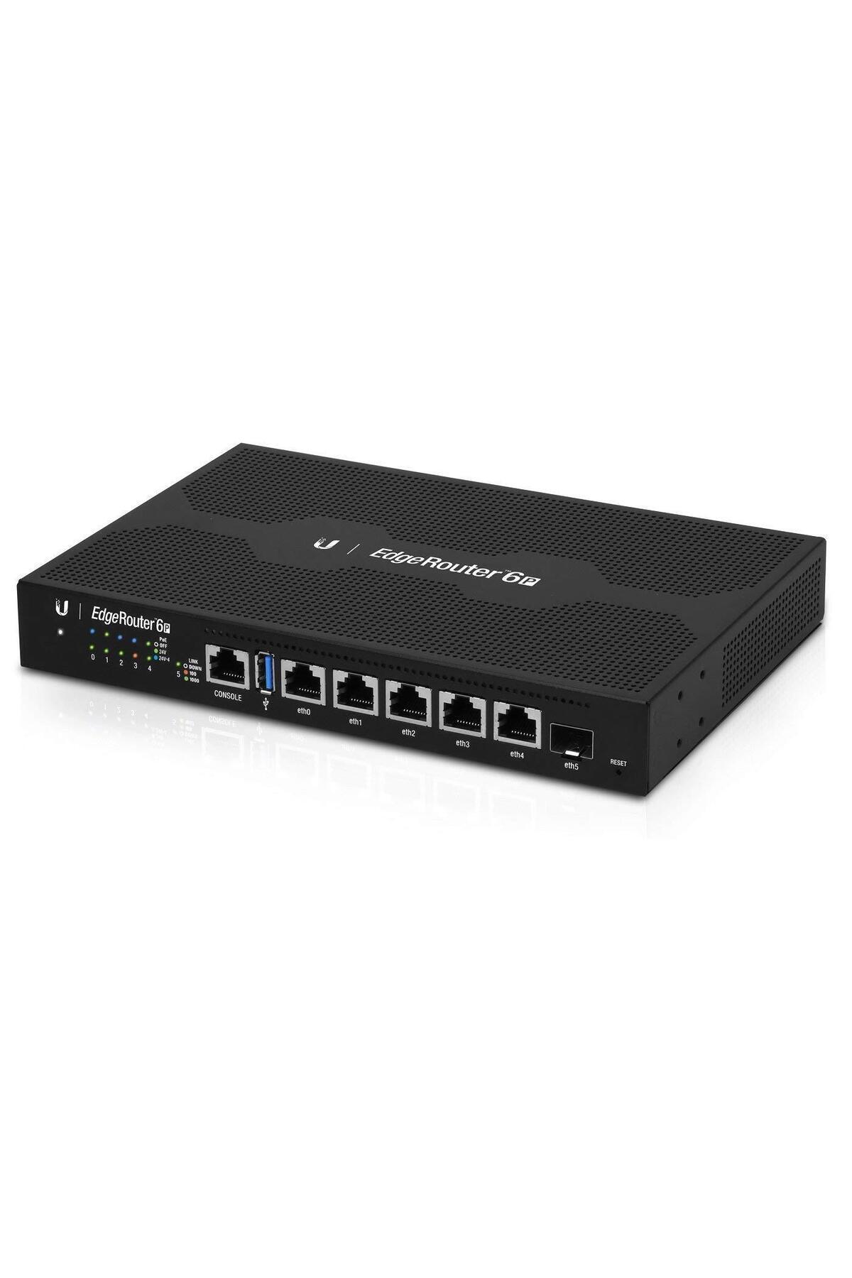 Ubiquiti EdgeRouter 6P, 1 SFP Bağlantı Noktalı 6 Bağlantı Noktalı Gigabit Yönlendirici (ER-6P-US) (Y