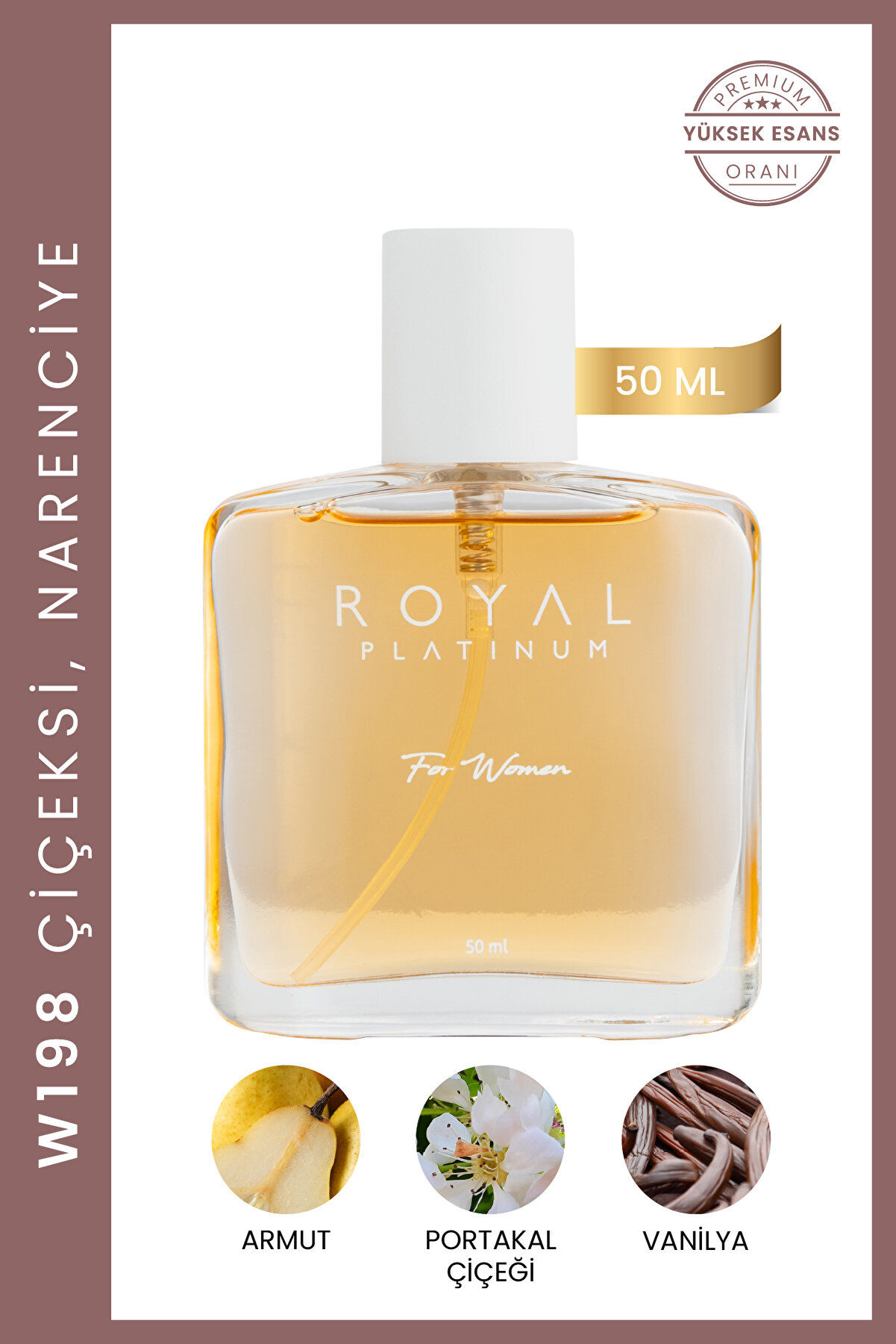 Royal Platinum W198 Kadın Parfümü - Kalıcı ve Zarif Koku