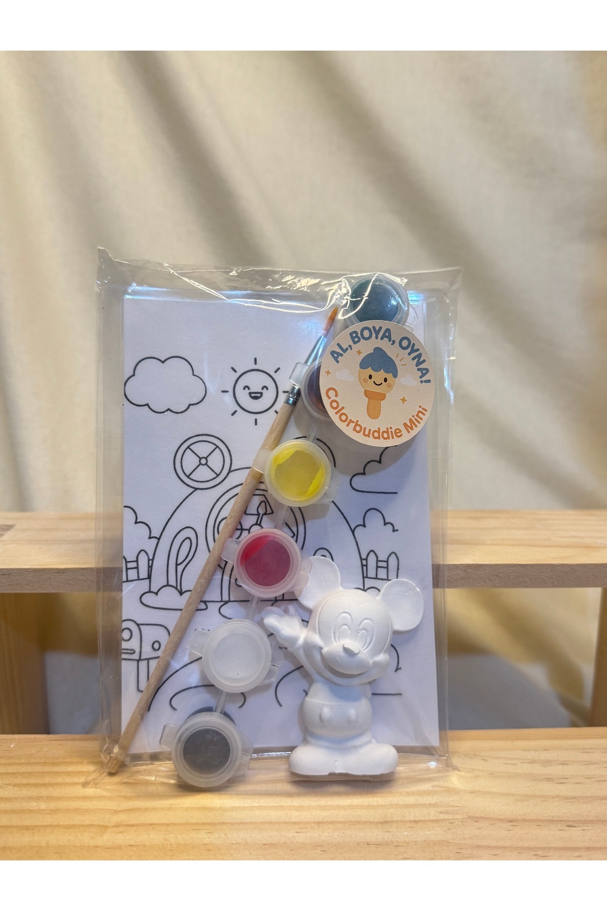 colorbuddie Mickey Mouse Al Boya Oyna Seti - Seramik Boyama Aktivite Paketi