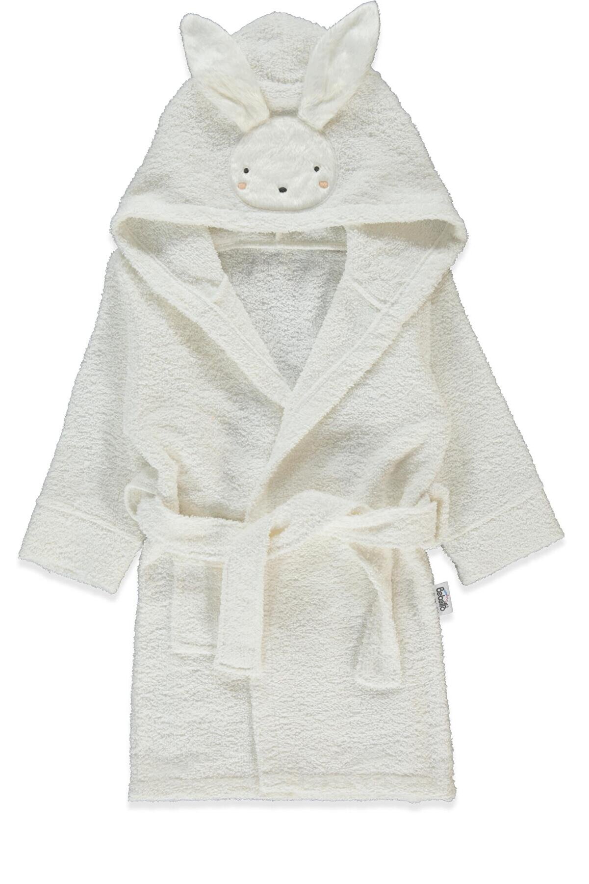 Bebetto BORNOZ (RABBIT) EKRU - Çocuk Bornozları