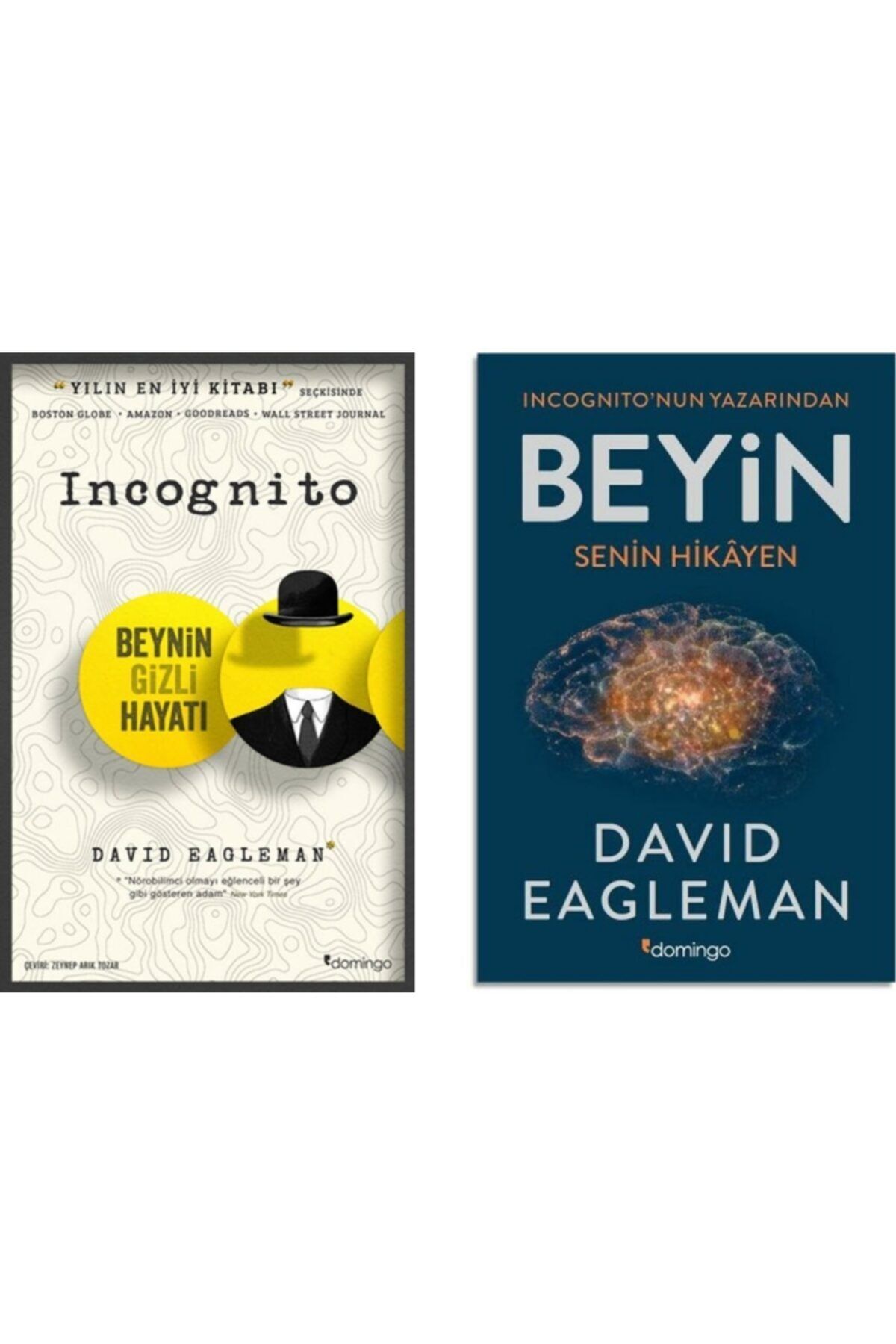 Domingo Yayınevi Incognito Beynin Gizli Hayatı - Beyin: Senin Hikayen - 2 Kitap Set David Eagleman