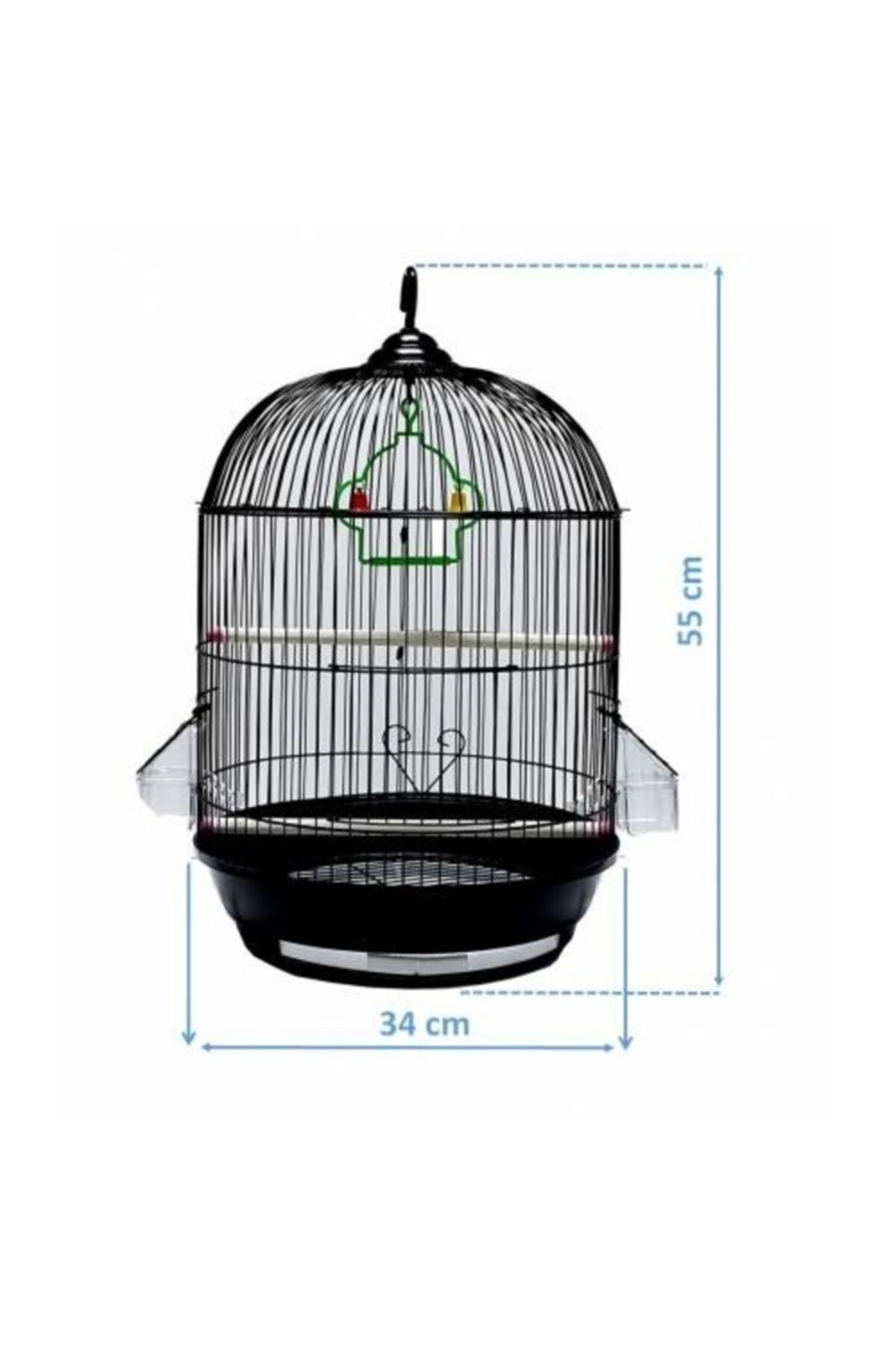 Best Cage Silindir Salon Kuş Kafesi - 1. Kalitede Ithal Üründür 34x53 Cm