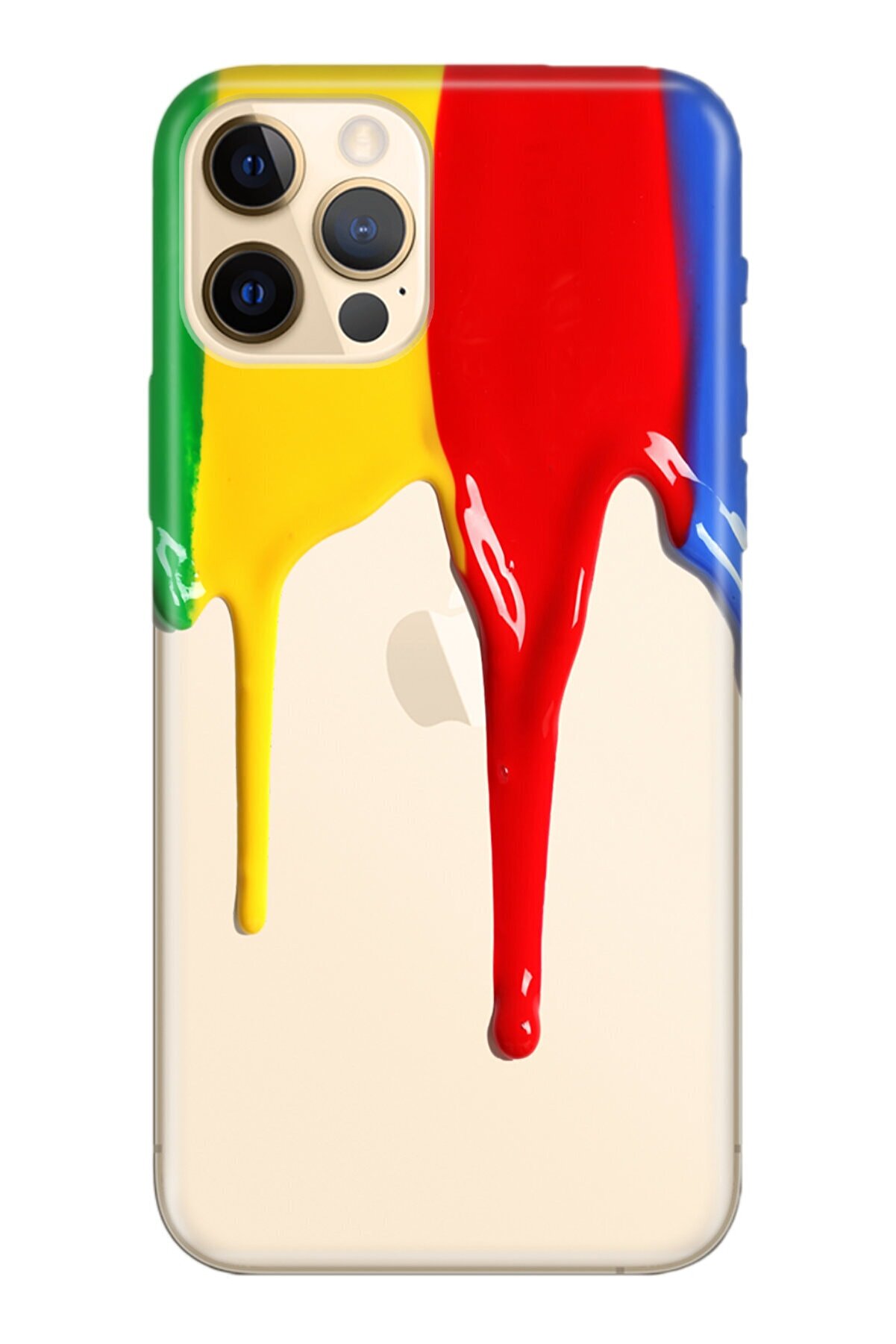 Cekuonline Iphone 12 Pro Max Kılıf Temalı Hd Desenli Silikon Kapak - Akan Boya