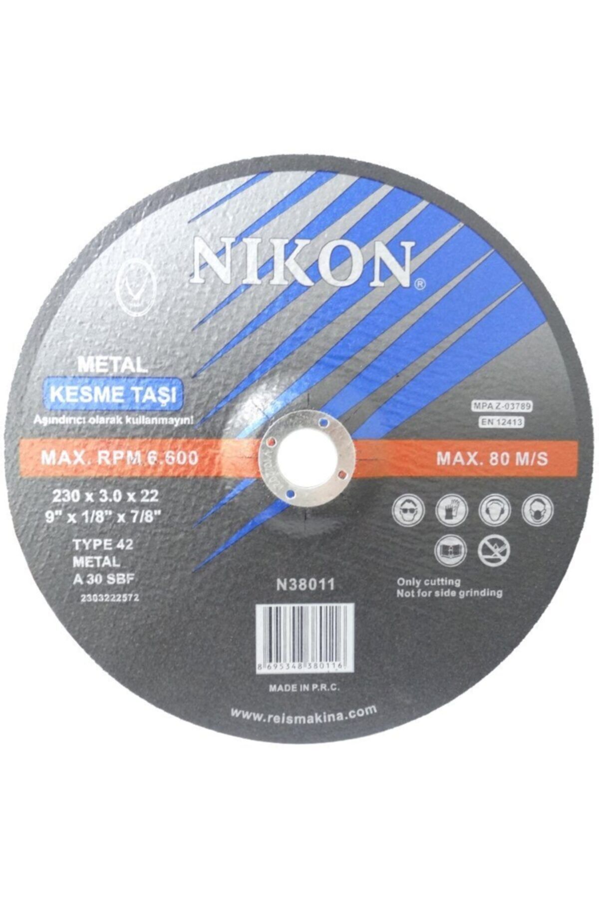 Nikon N38011 Kesme Diski Bombeli 230x3mm Metal