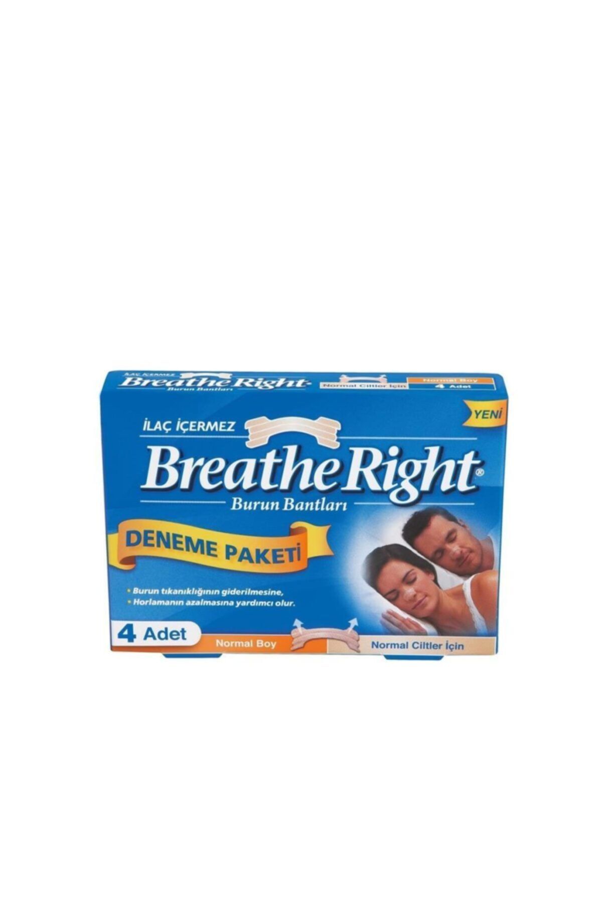 Breathe Right Burun Bandı Deneme Paketi Normal Boy 4'lü
