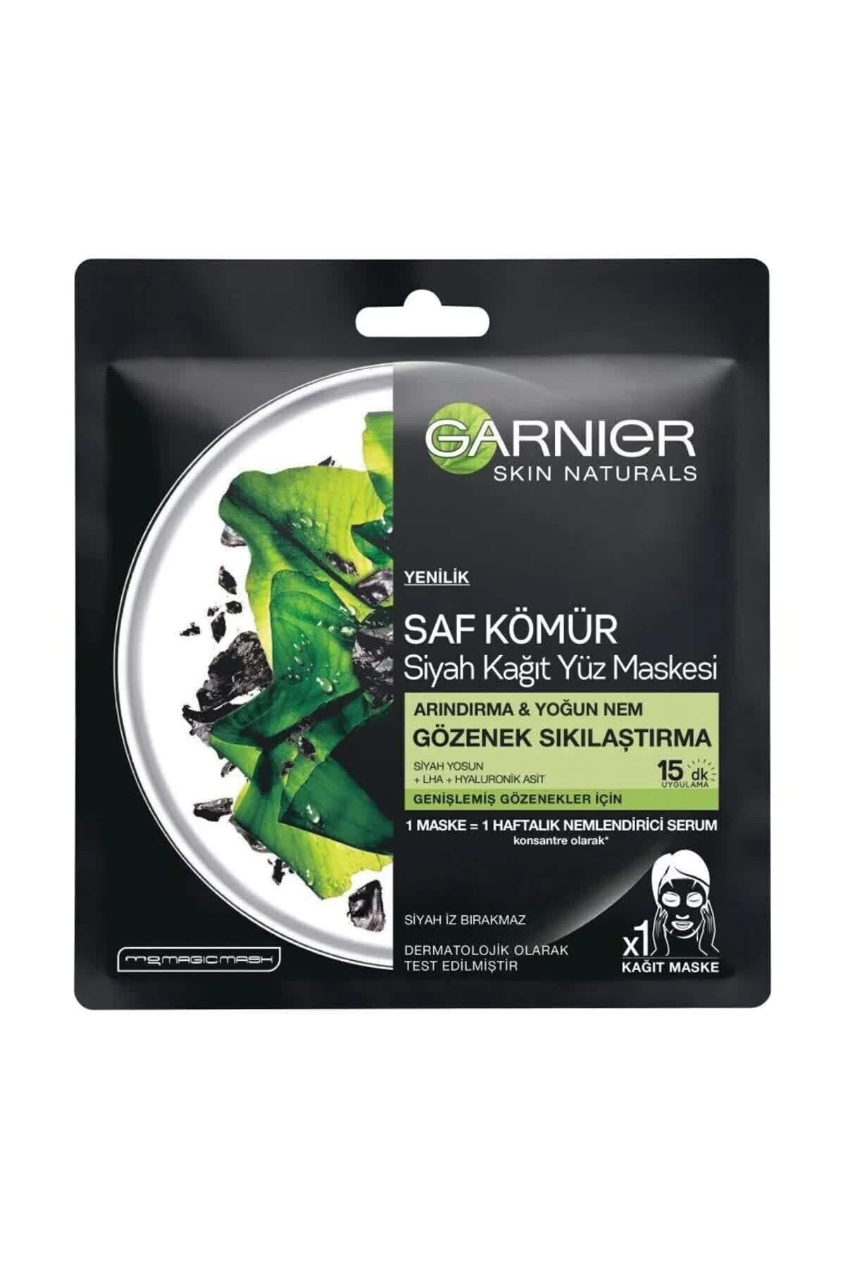 Garnier Garnıer Saf Kömür Siyah Kağıt Yüz Maskesi