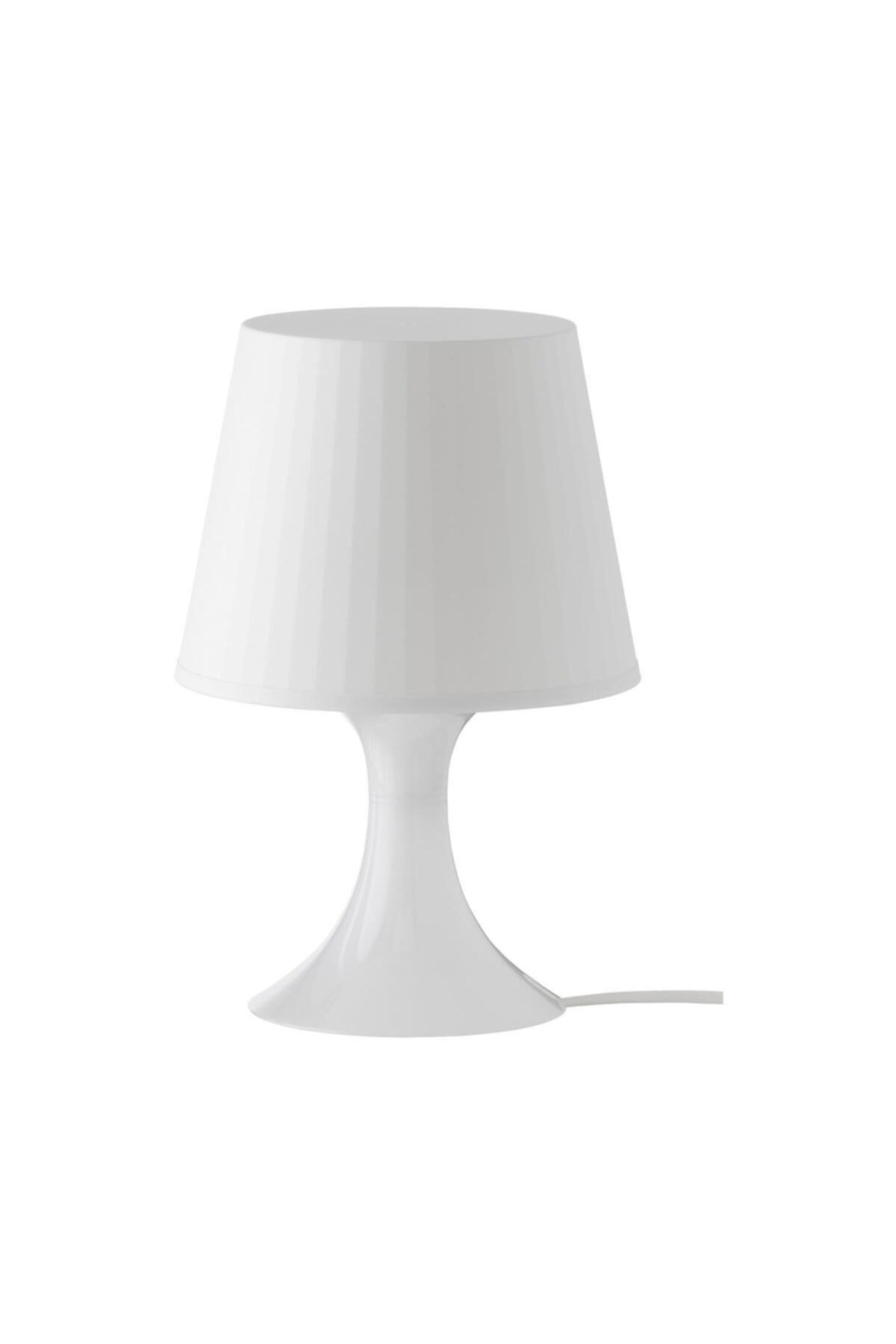 BARBUN Masa Lambası Lampan Lamba Abajur Beyaz Renk- Ücretsiz Kargo