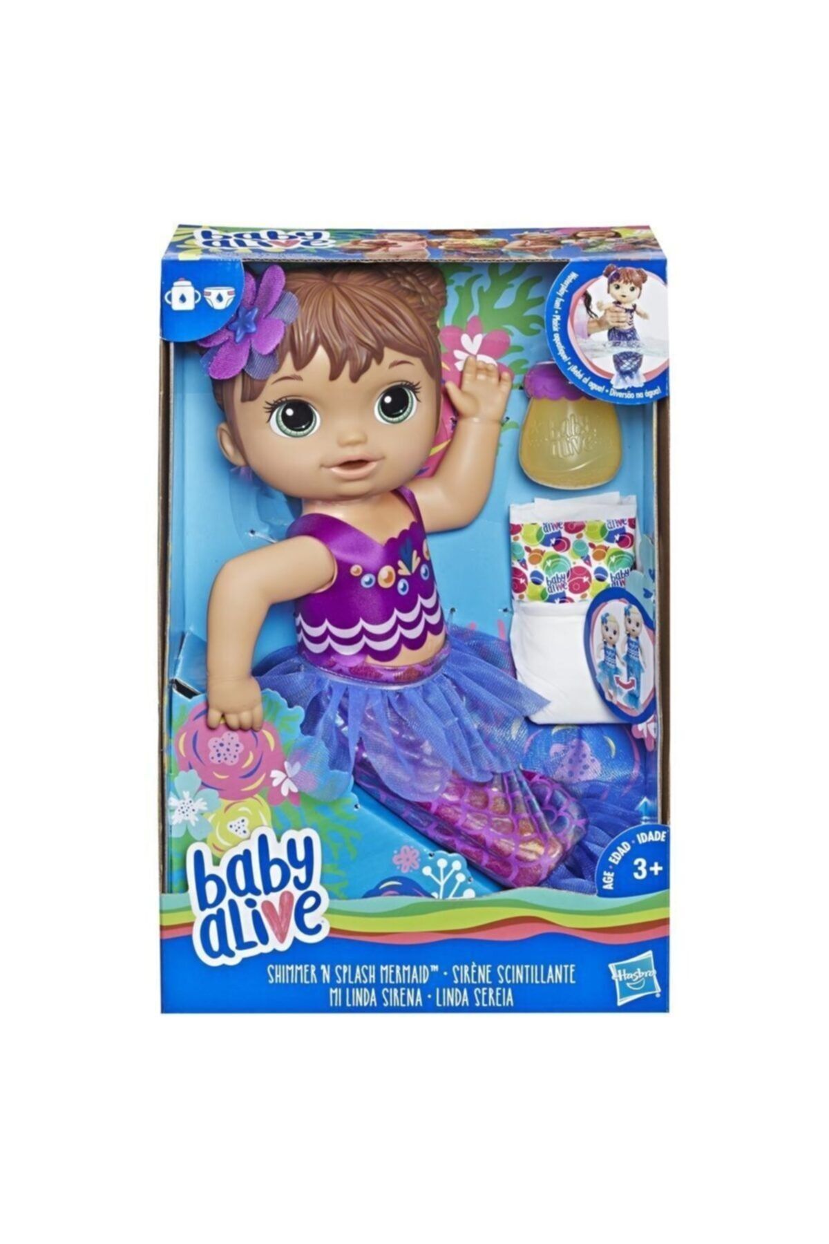 Hasbro Baby Alive Deniz Kızı Bebeğim - Kumral e3691