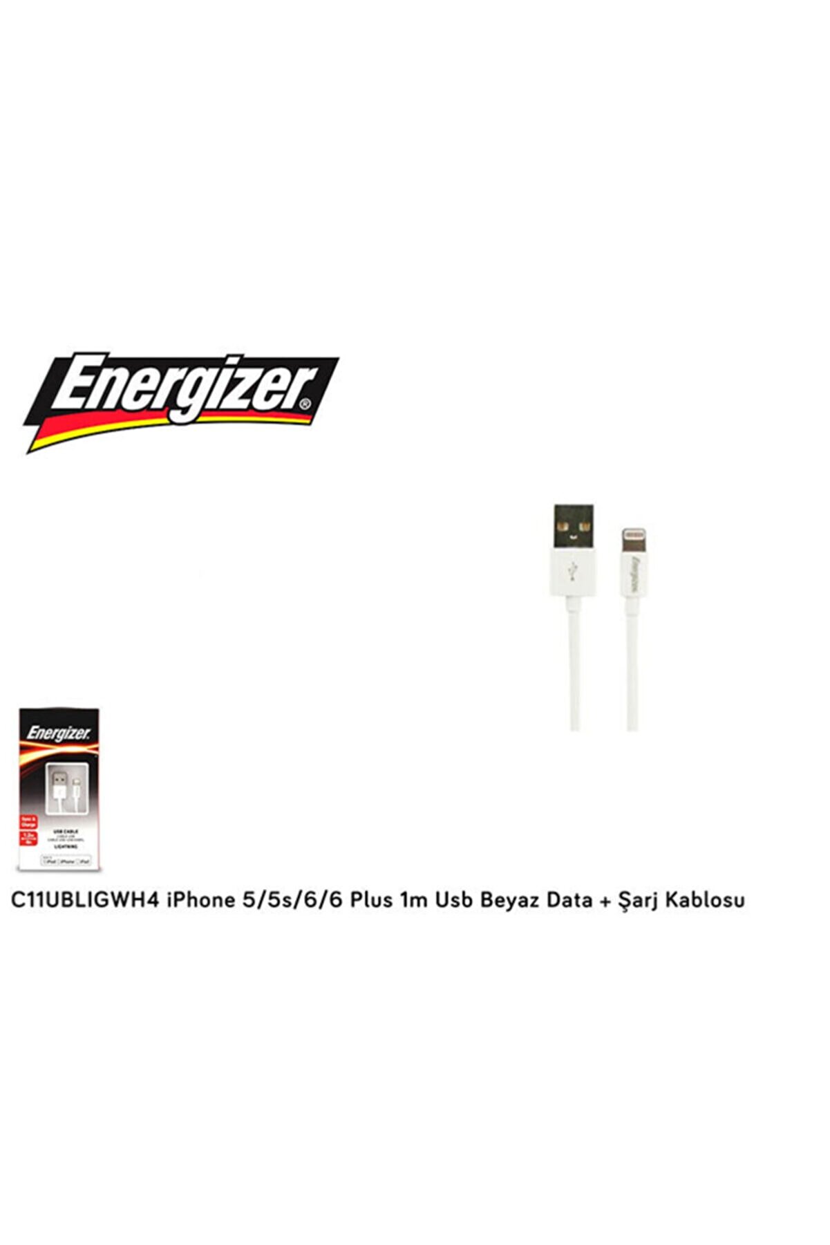 Energizer C11ublıgwh4 Iphone 5-5s-6-6 Plus-7-8 1m Usb
