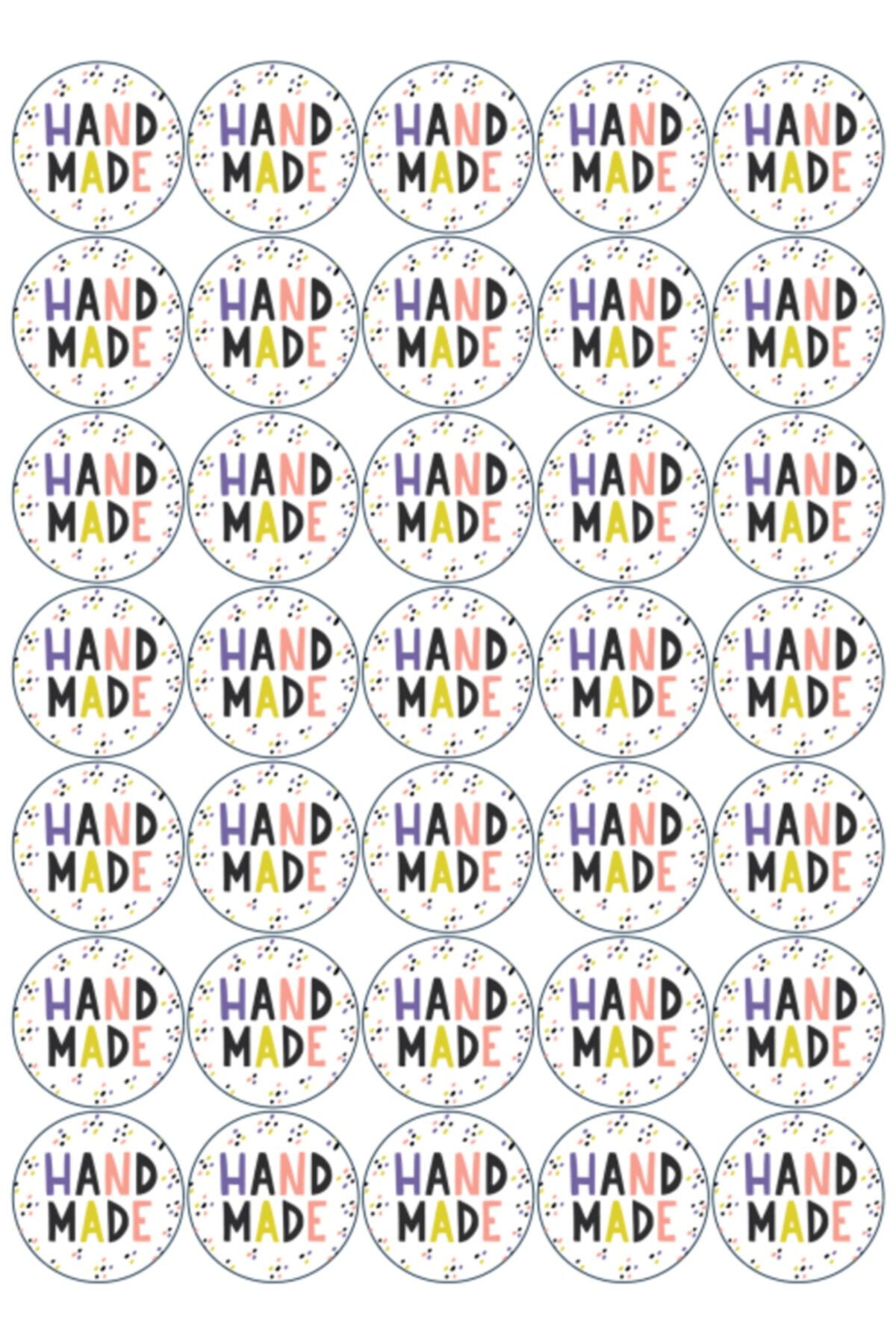 colortouch Handmade(el Yapımı) Etiket 1-sticker 4x4 Cm 70 Adet