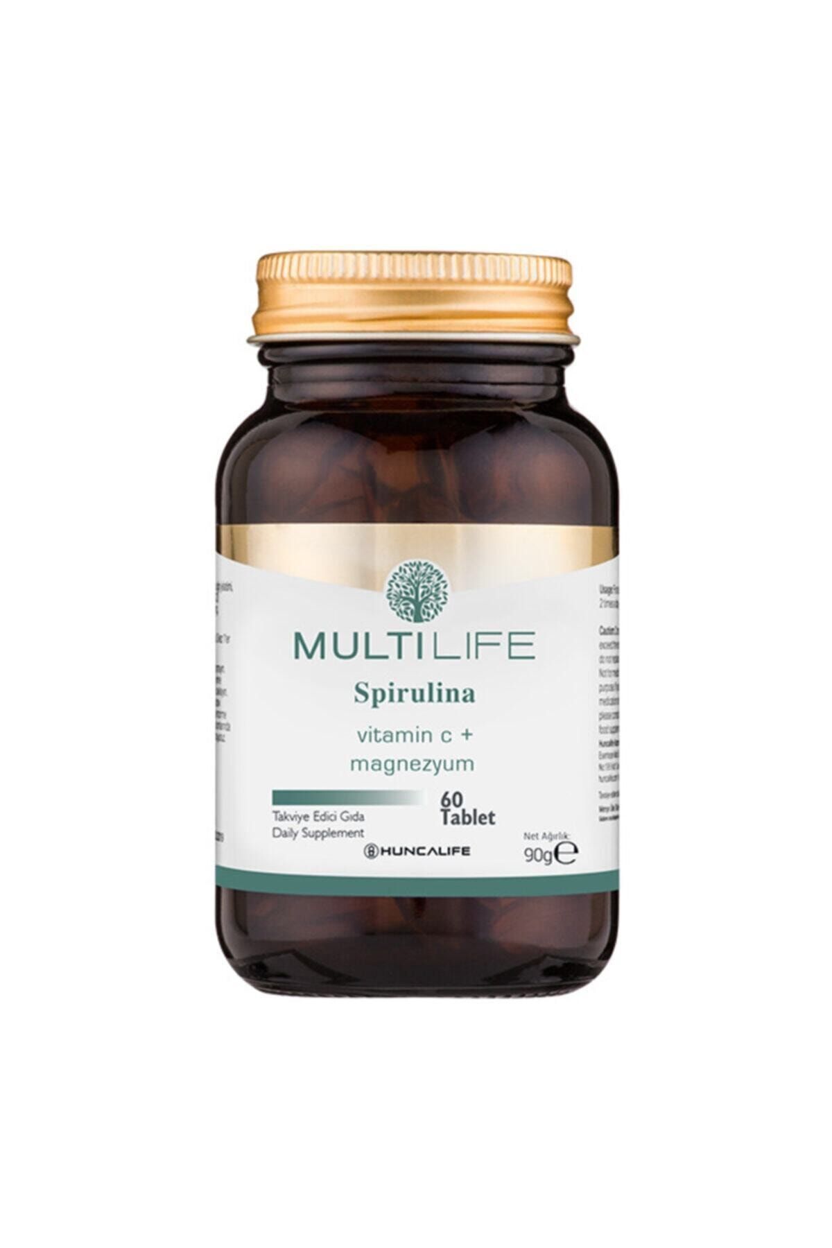Huncalife Multilife Spirulina 60 Tablet Takviye Edici Gıda