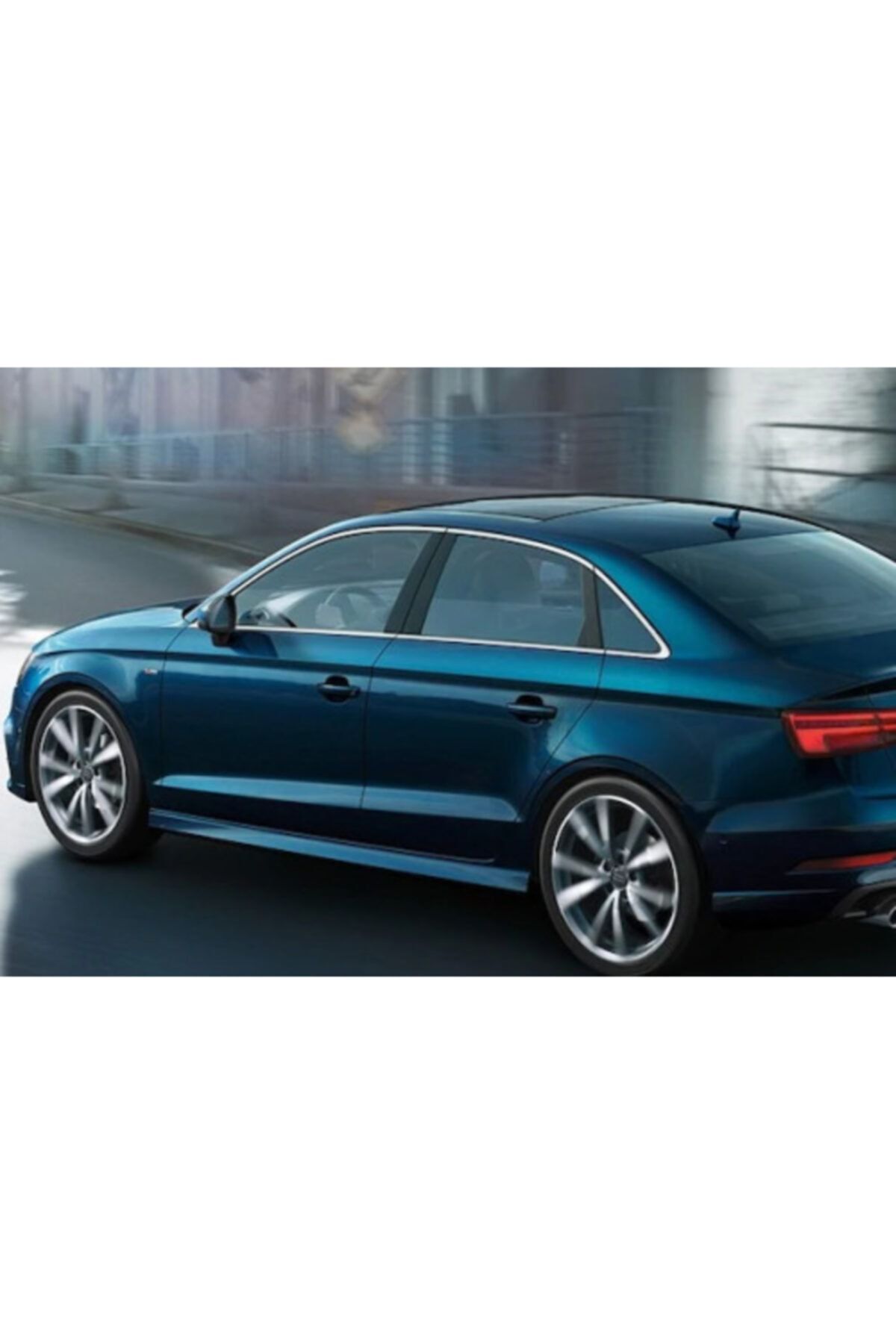 KNK Audi A3 Sedan Kasa Cam Çerçeve Kromu 2013 -2020 Yılları Arası Ve Sonrası Uyumlu