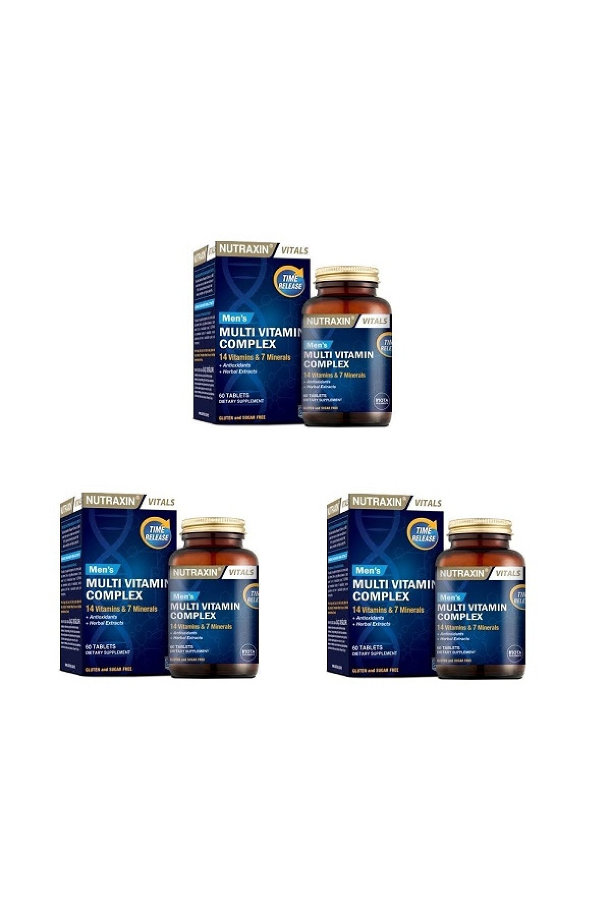 Nutraxin Nutraxın Multıvıtamın Complex Men 60 Tablet*3