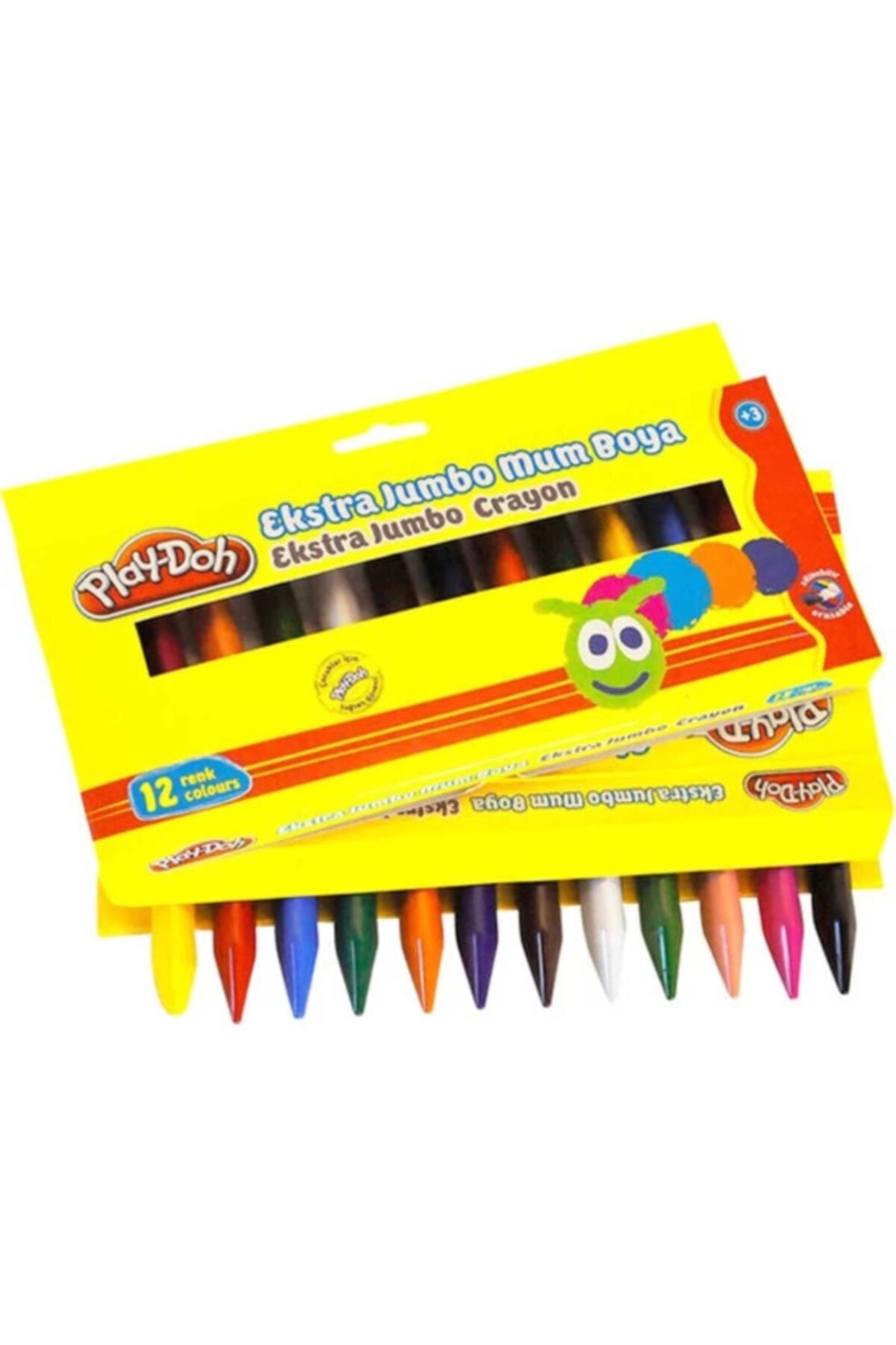 Play Doh Play-doh 12 Renk Extra Jumbo Crayon Mum Boya Play-cr011 (hediyeli)