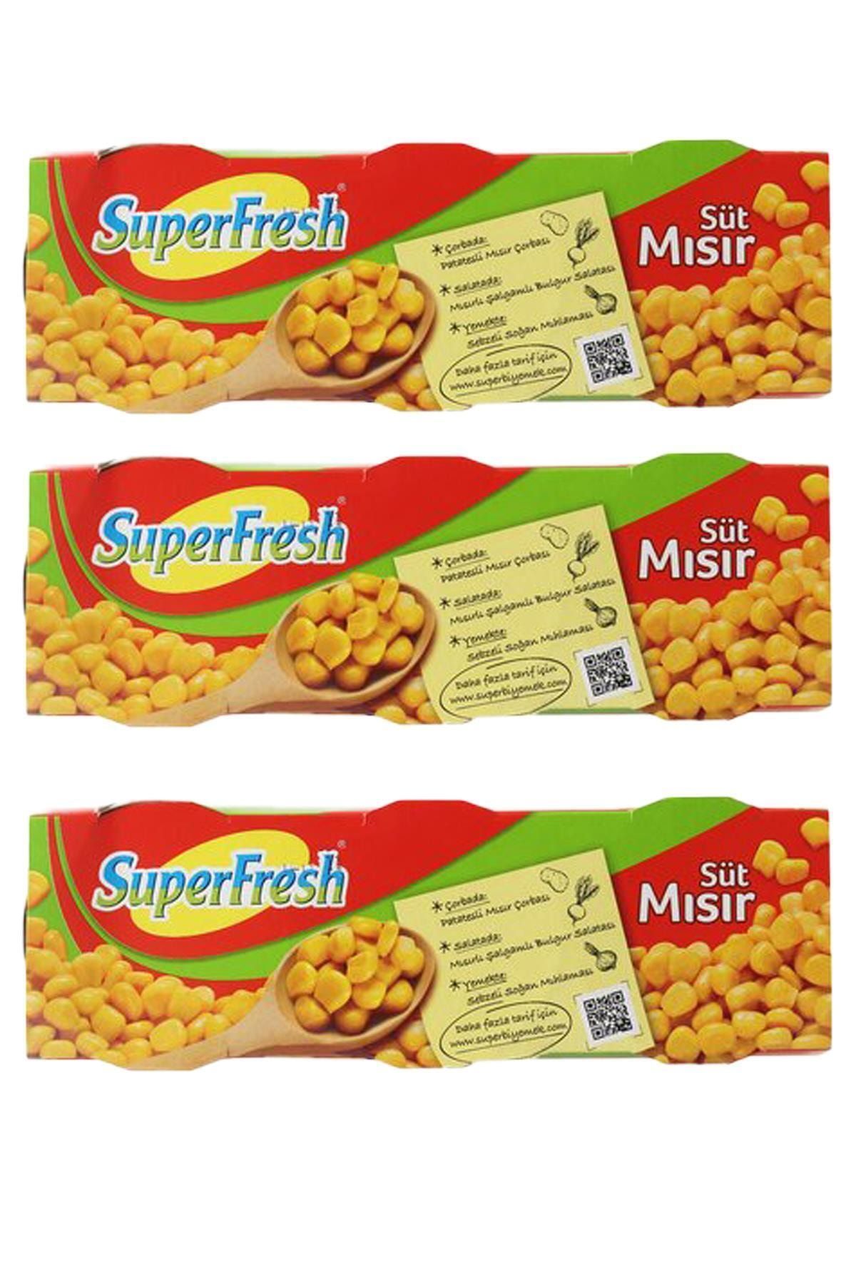 SuperFresh Süper Fresh Mısır Konservesi 3*220gr (3 Adet )