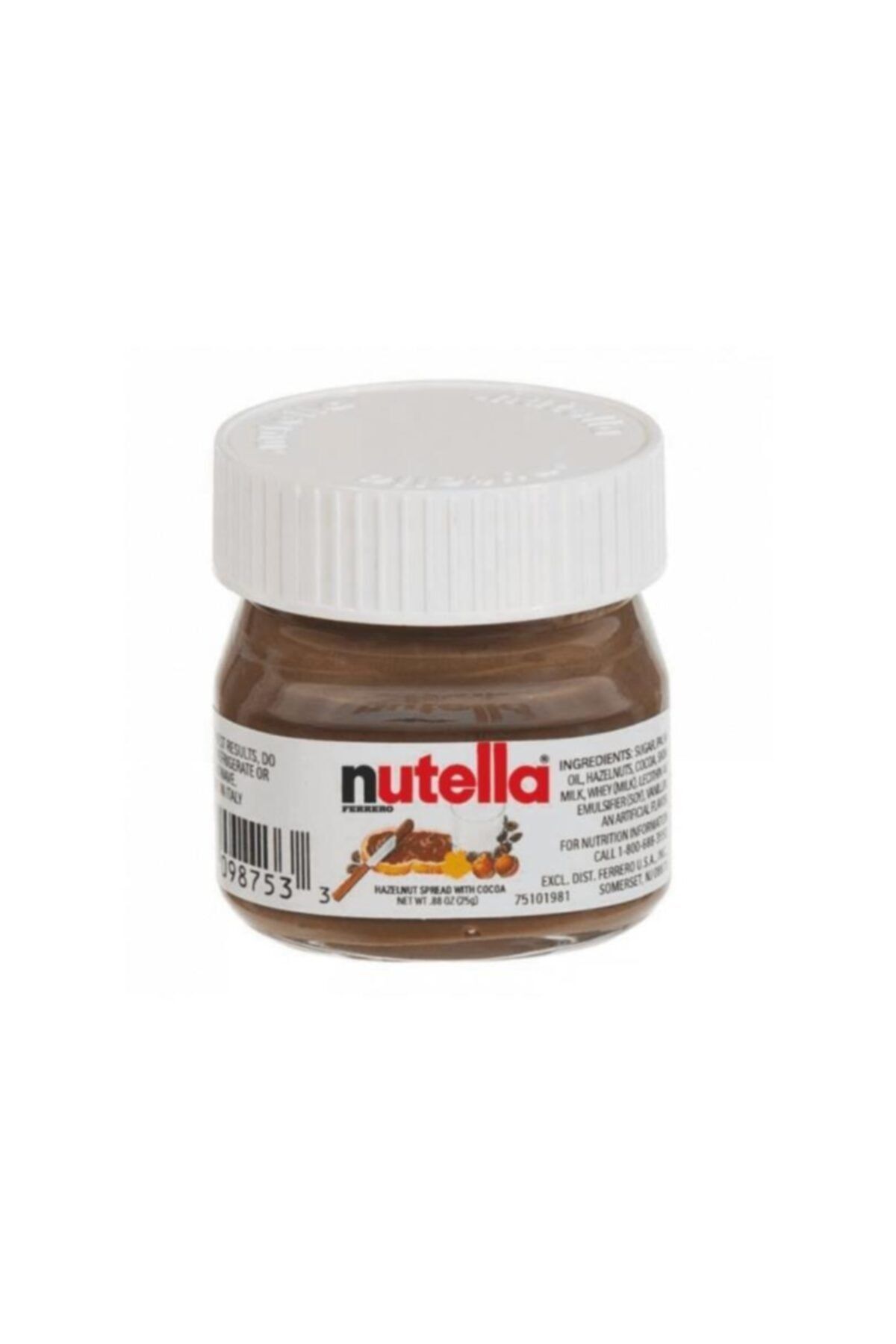 Nutella Kakaolu Fındık Kreması 25 Gr 64 Adet 1 Koli Ithal