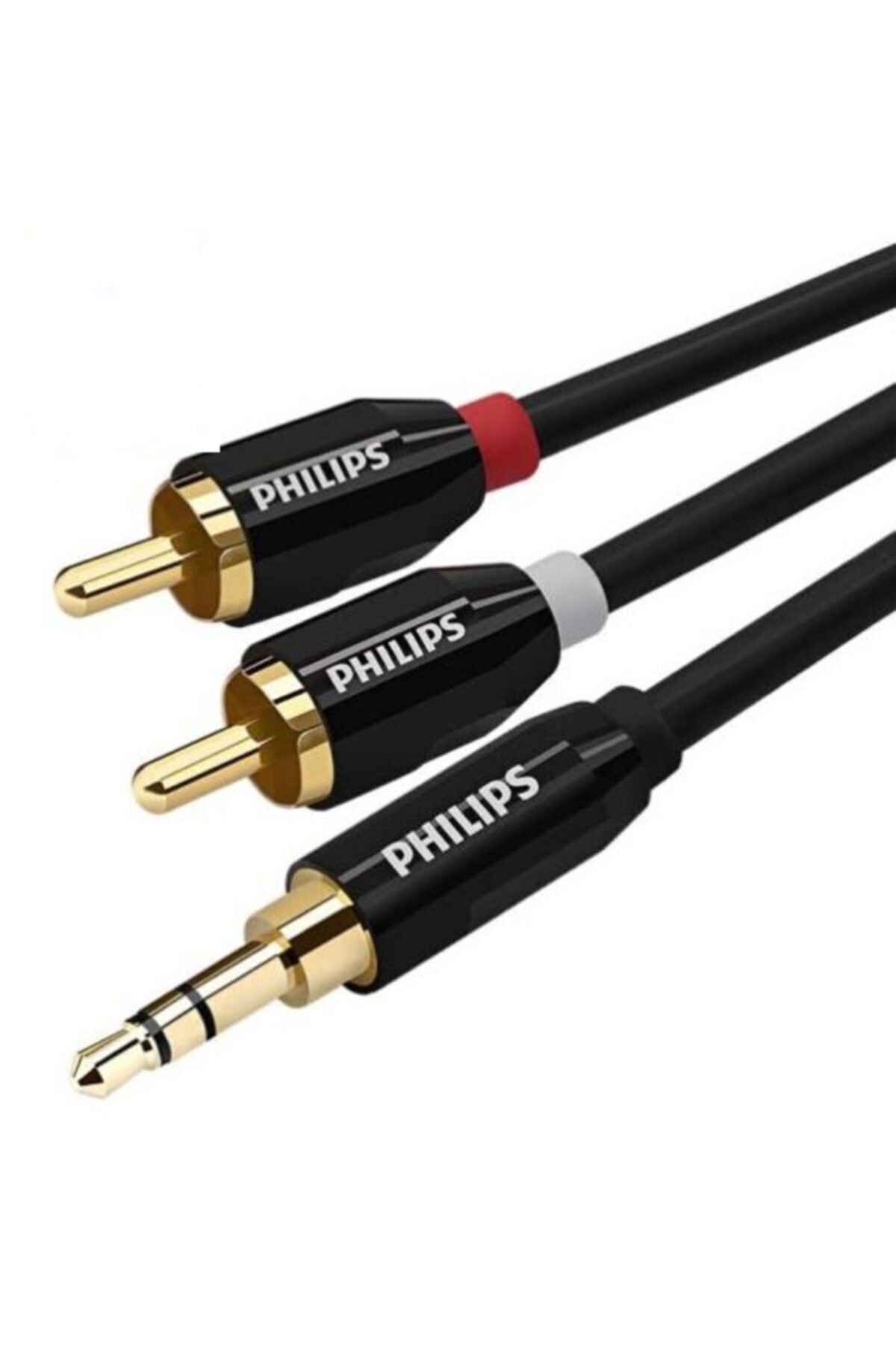 Philips Swr2121c Yüksek Kalite Rca To Aux Kablo To 2x Rca 2 Metre Kablo Uzunluğu  3.5mm