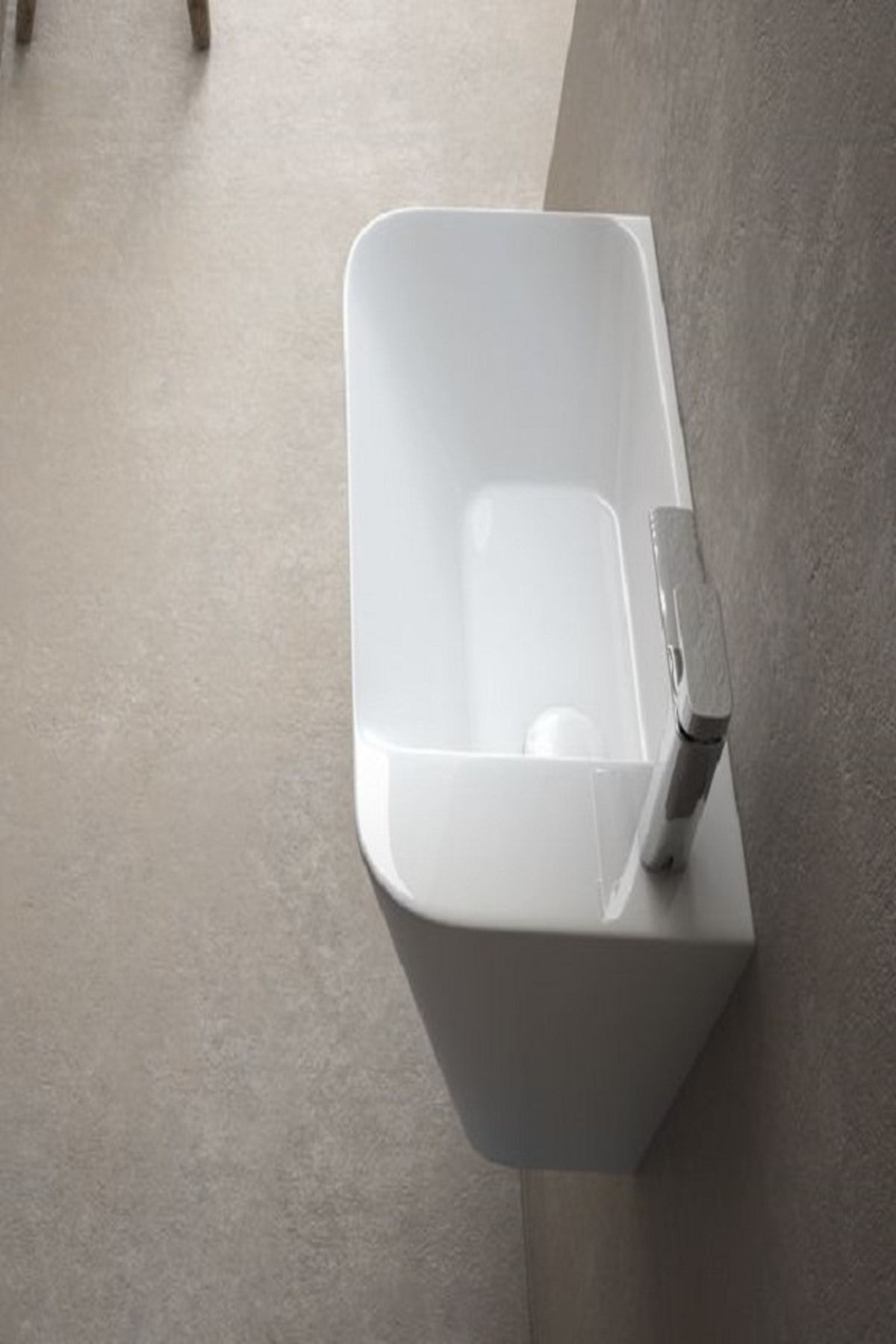 LUCCO Primo 28 cm Mini Monoblok Lavabo Beyaz