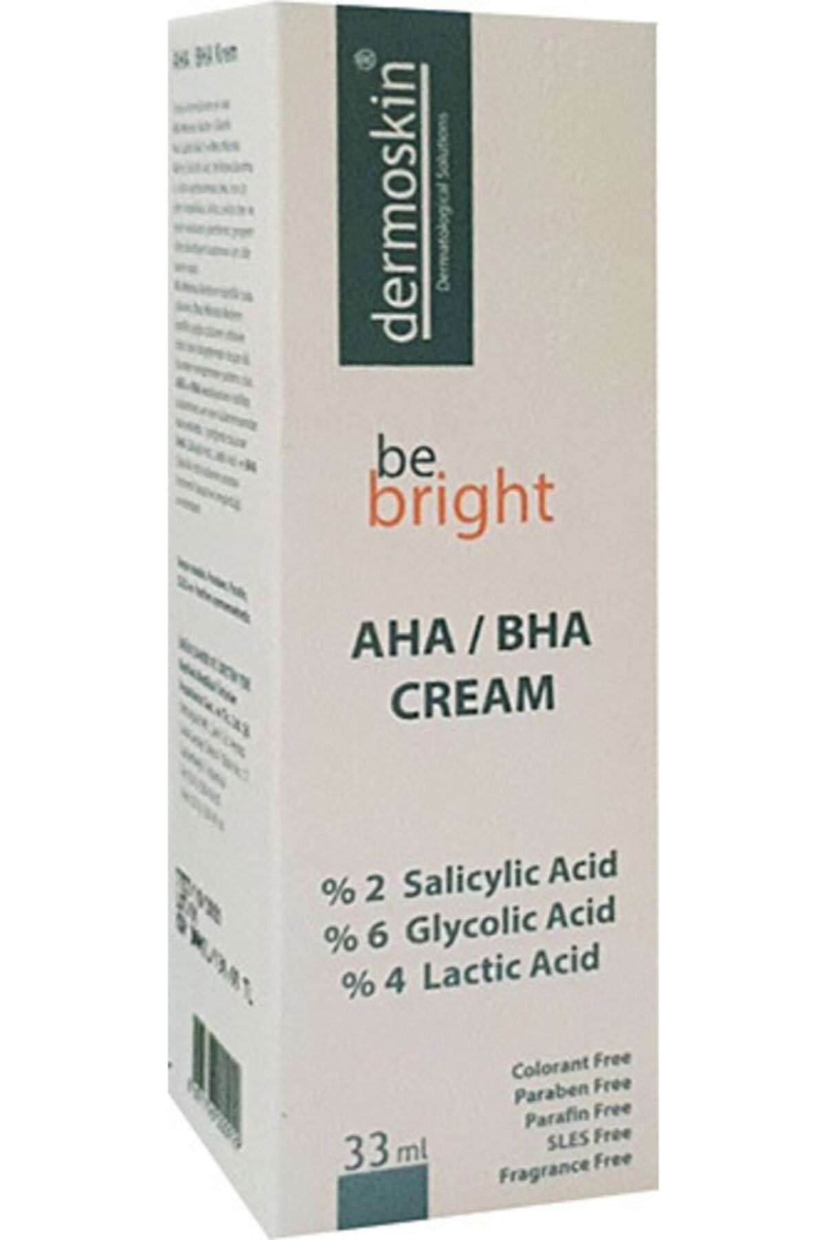 Dermoskin Be Bright Aha/bha Cream 33 ml