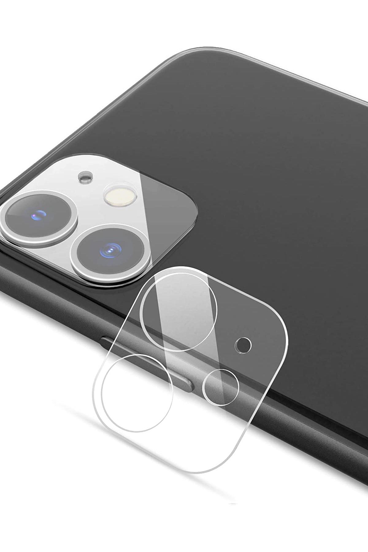 Tria Apple Iphone 11 Kamera Lens Koruyucu Temperli Şeffaf Full Cam
