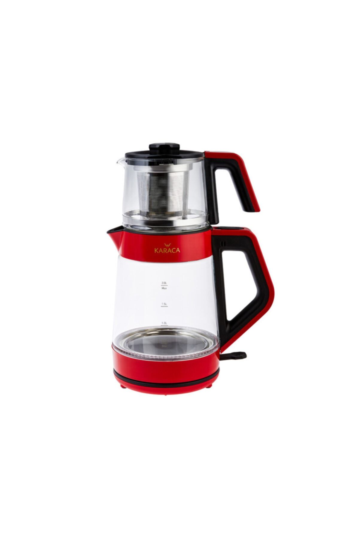 Karaca Retro Kırmızı Cam Led Işıklı Çay Makinesi