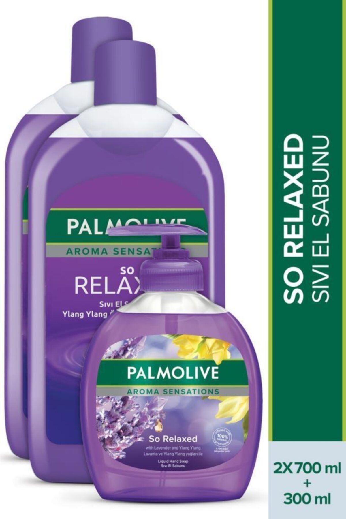 Palmolive Aroma Sensations So Relaxed İris Özü ile Sıvı El Sabunu 300 ml + 700 ml + 700 ml
