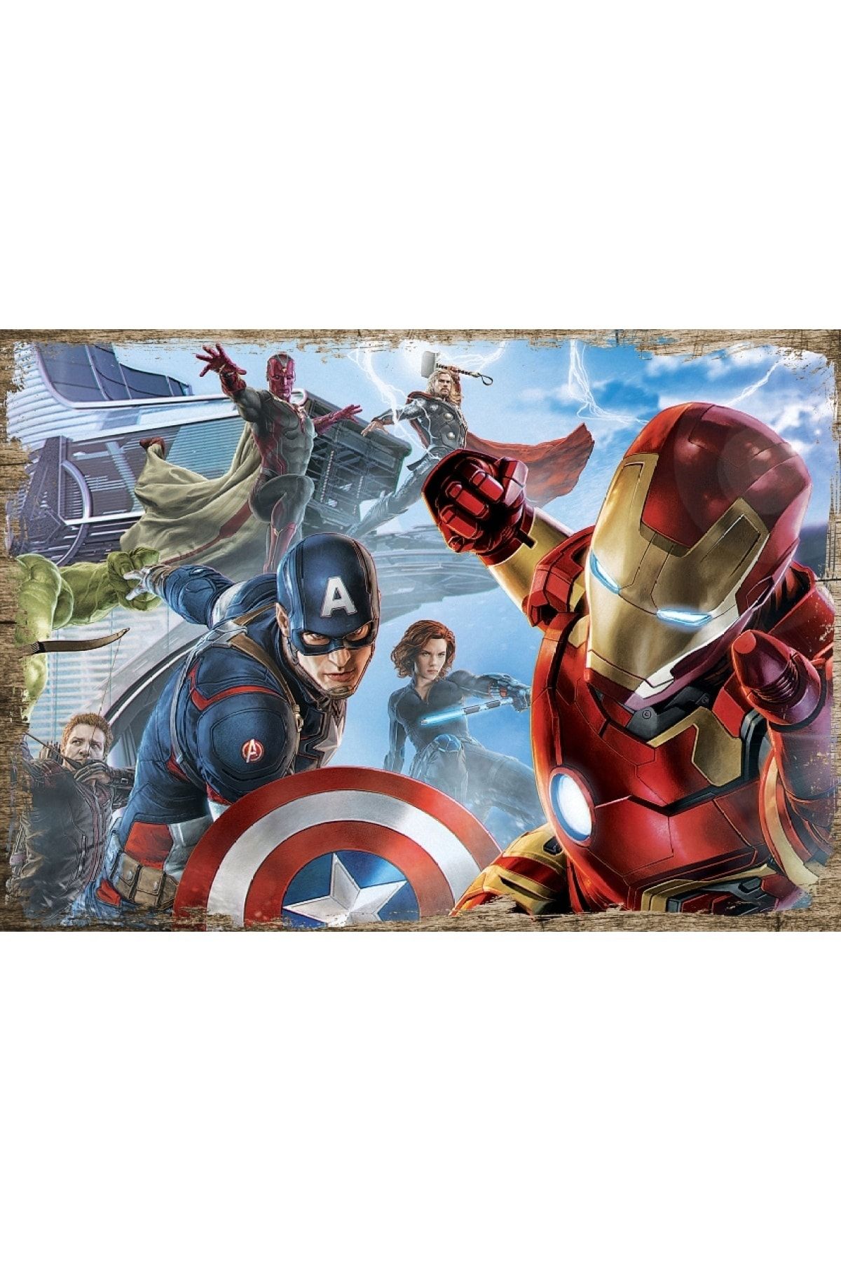 Genel Markalar Ahşap Tablo Marvel Avengers