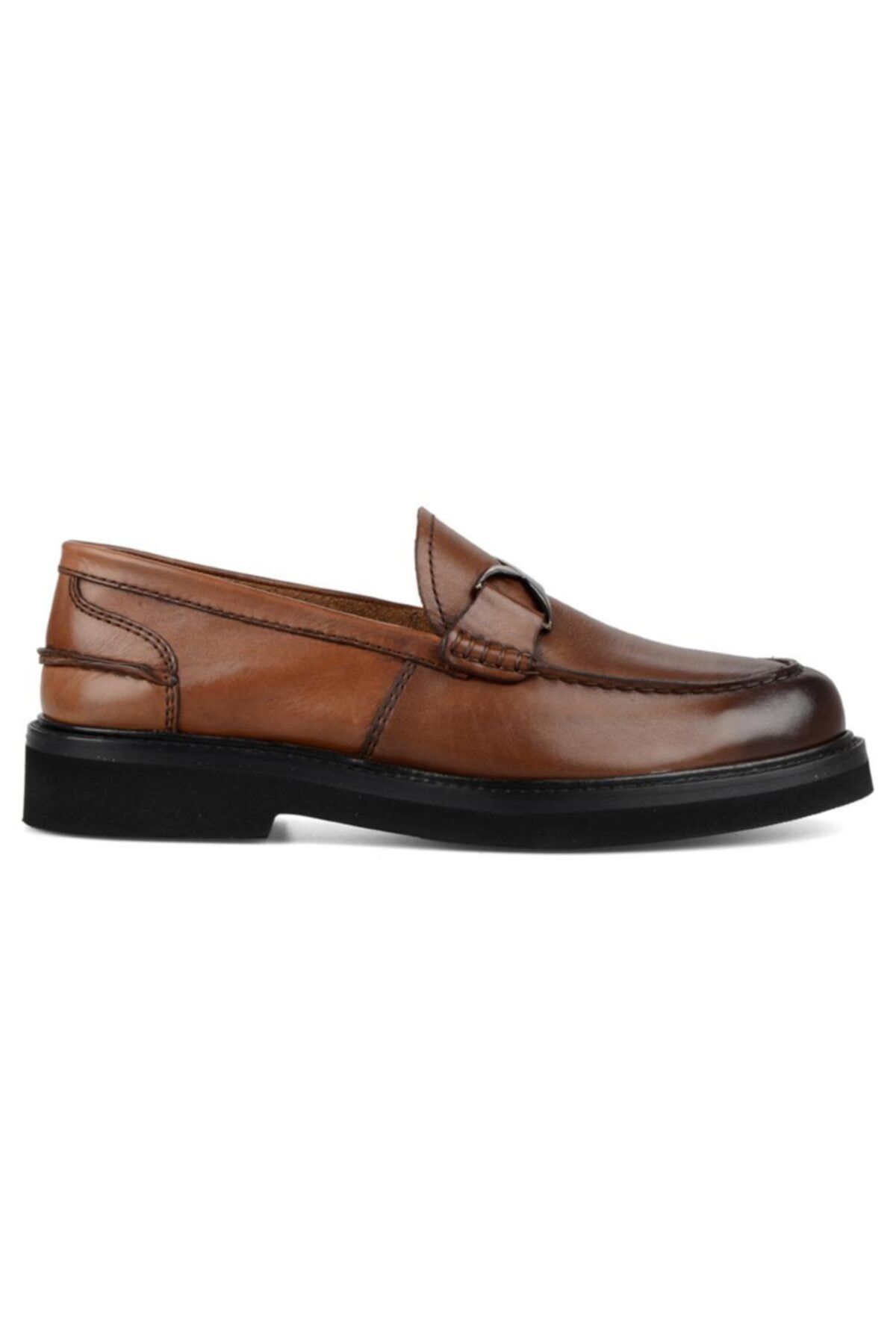 FootCourt Kahverengi Loafer Erkek Deri Ayakkabı