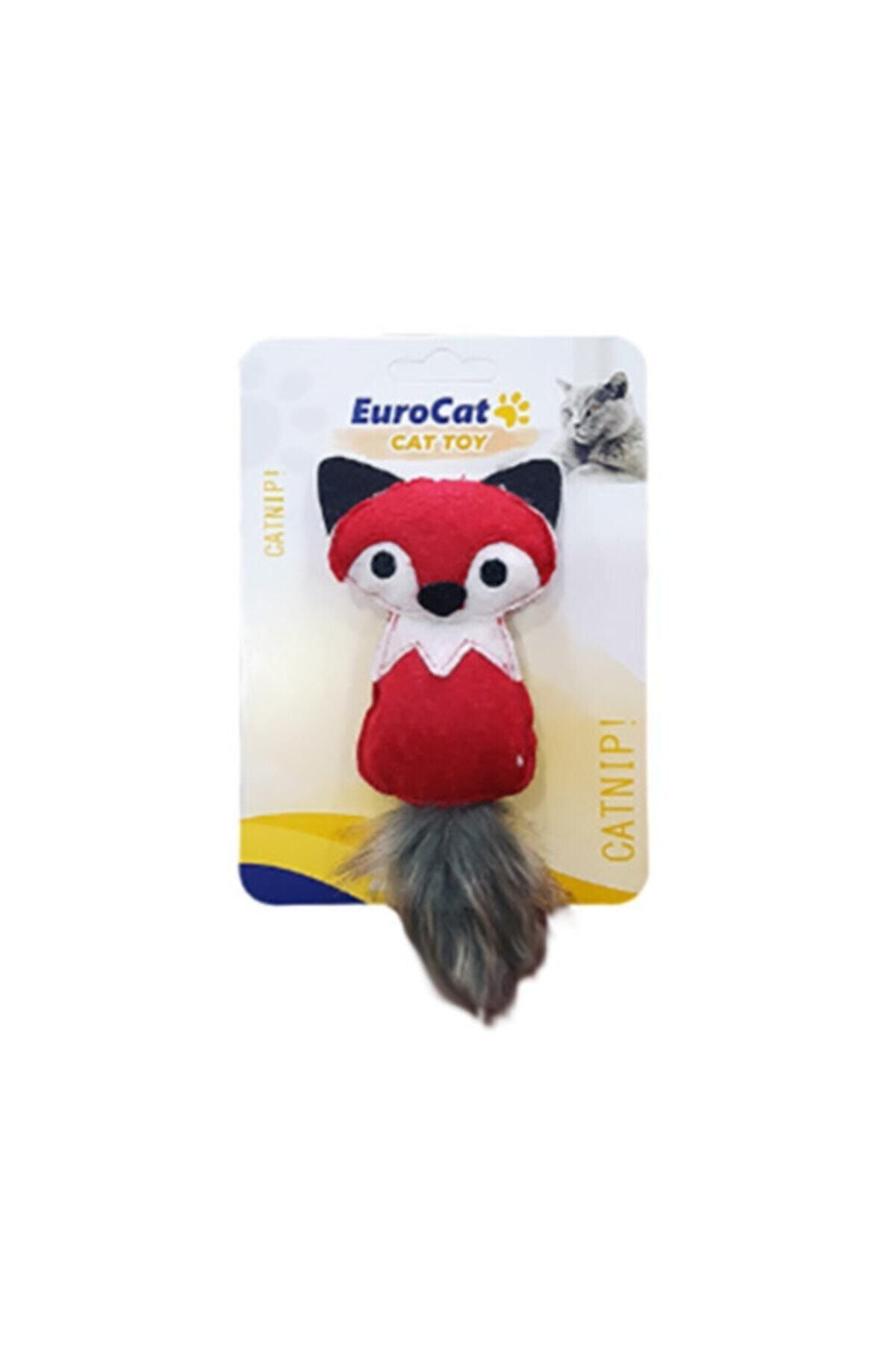 Eurocat Kırmızı Sincap Kedi Oyuncağı 14 cm