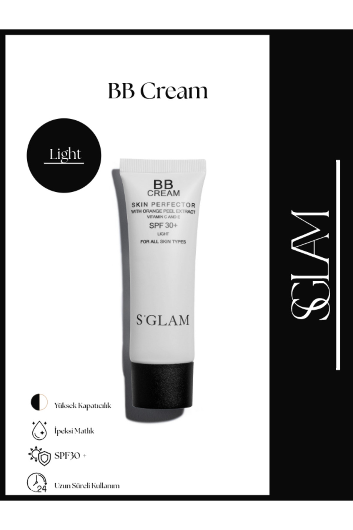 S'GLAM Bb Krem Spf 30 Light 50ml | Güneş Koruma ve Bakım