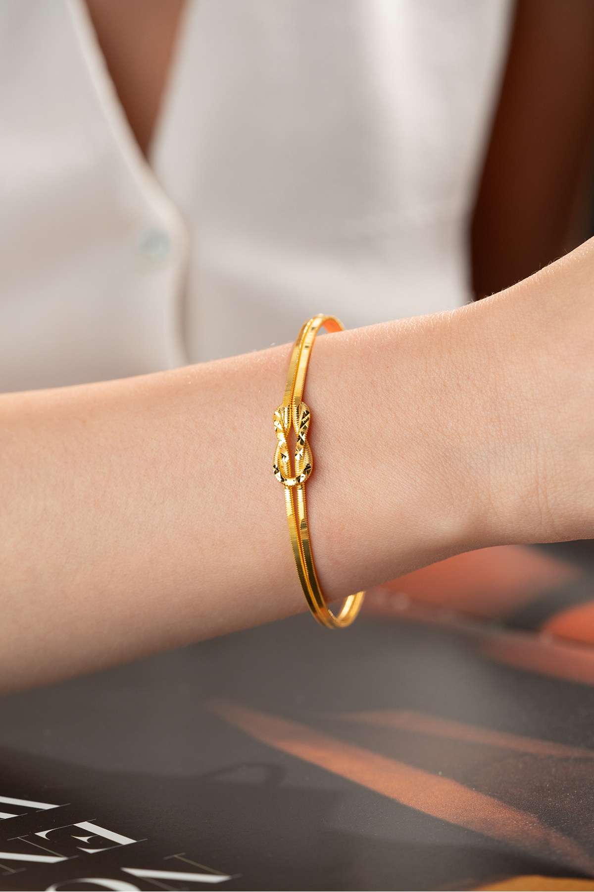 Jingle Bells Ajda Bracelet: 925 Sterling Silver Gold-Plated