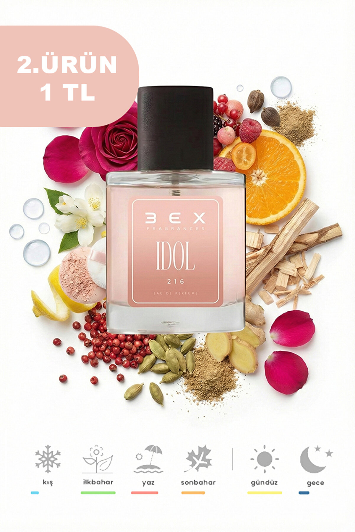 3ex İdol 50mL Kadın Parfümü - Kalıcı ve Çekici Koku