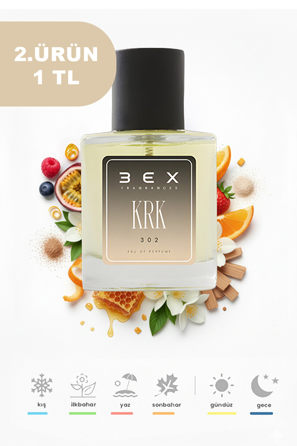 3ex Kirke 50ml Unisex Parfüm - Kalıcı ve Ferah Kokusu