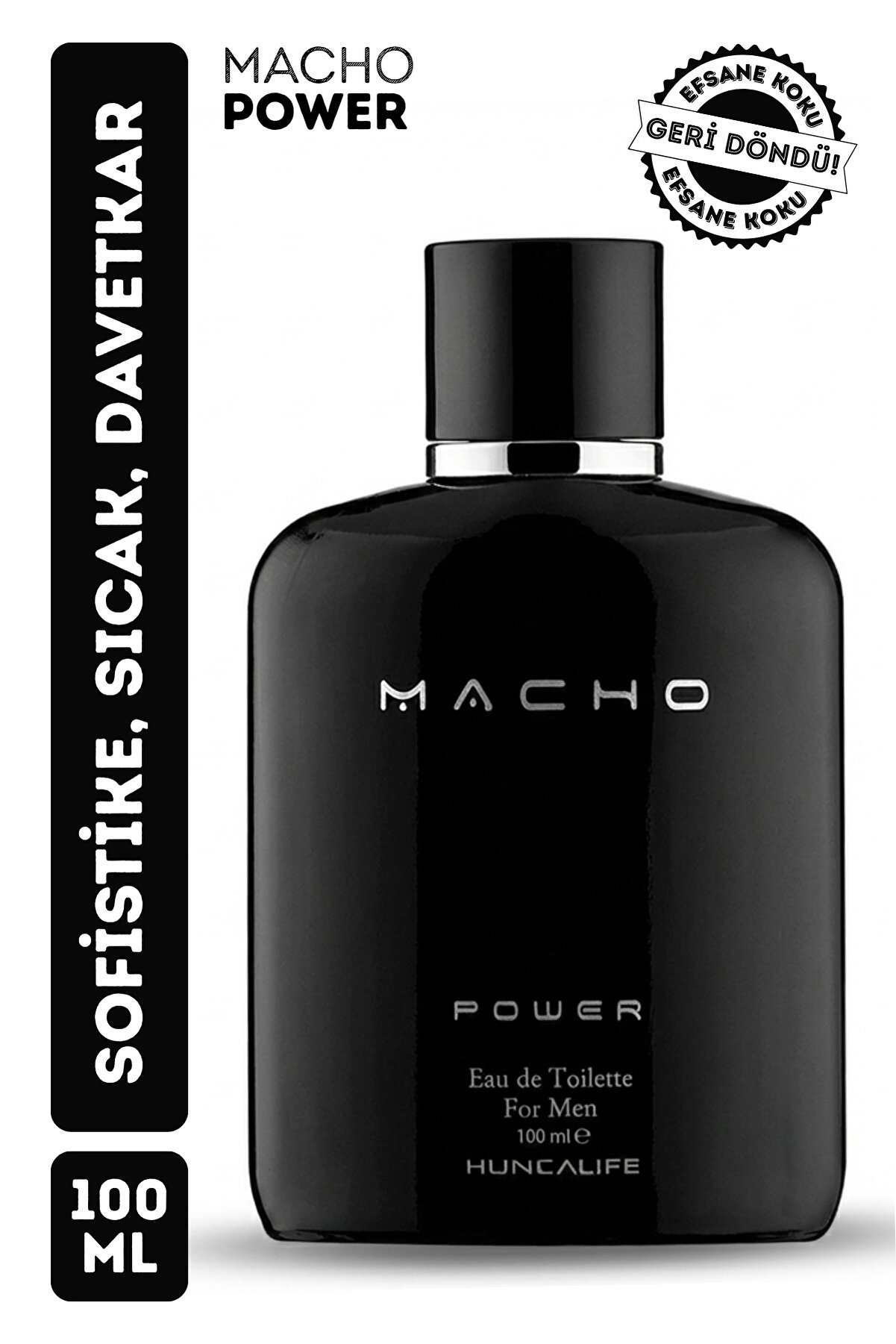 Huncalife Macho Power Erkek Parfümü EDT 100 ml – Güç ve Ferahlık
