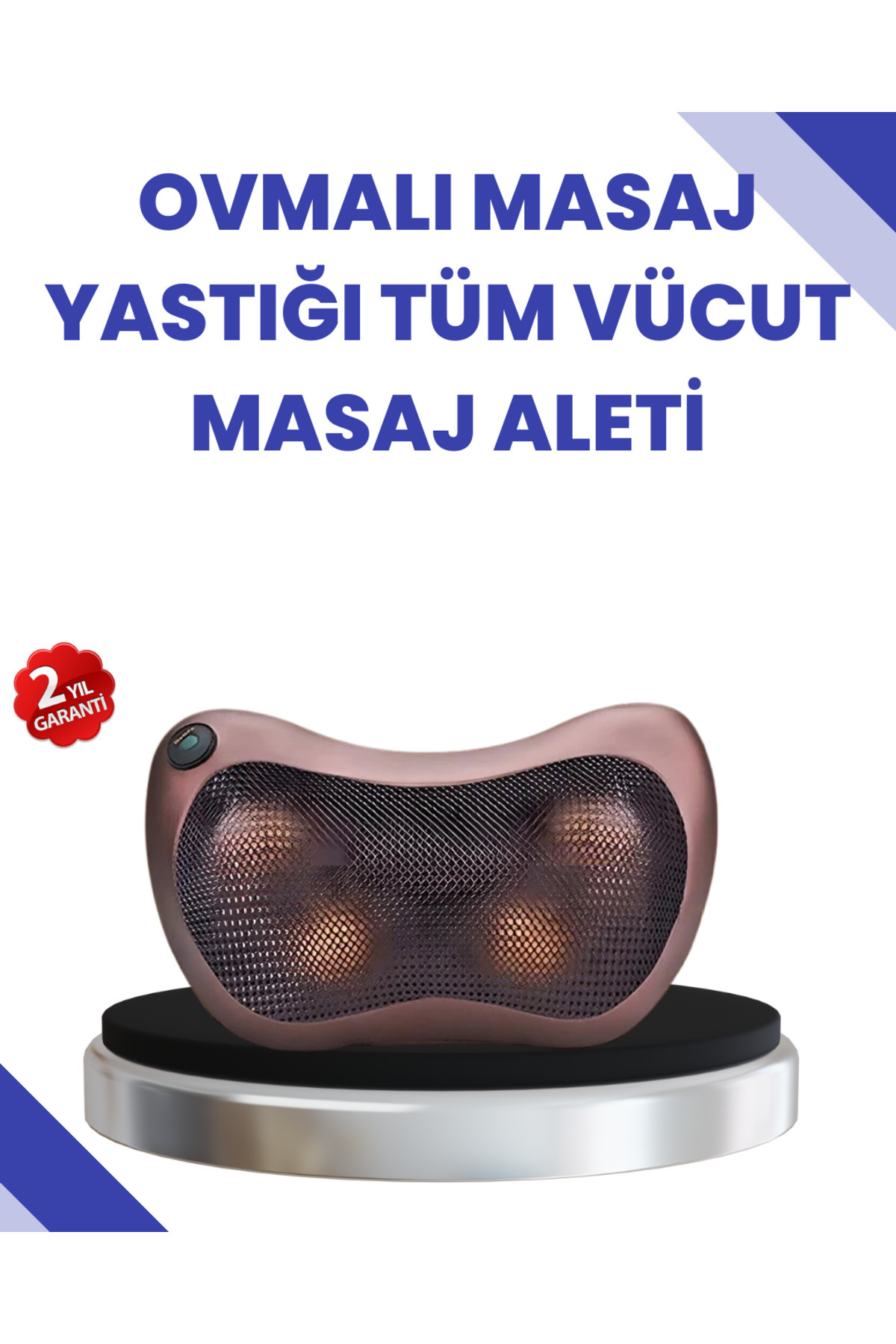 CT STONES 8 Toplu Derin Yoğurma Masaj Yastığı - Ev ve Araç Kullanımı İçin