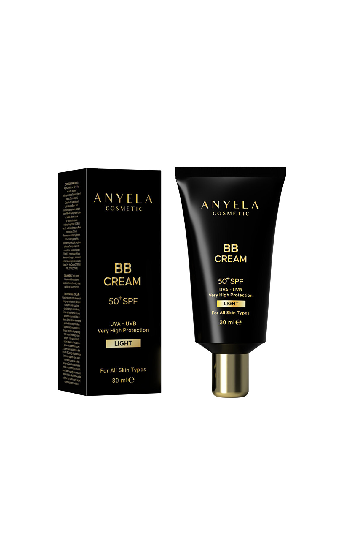 Anyela BB Krem +50 SPF Yüksek Koruyucu Light - Güneşten Koruma