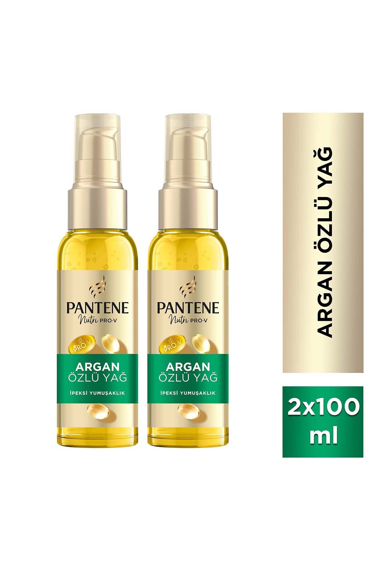 Pantene Doğal Sentez Argan Yağı 100ml x 2 Adet - Kabaran, Mat Saçlar