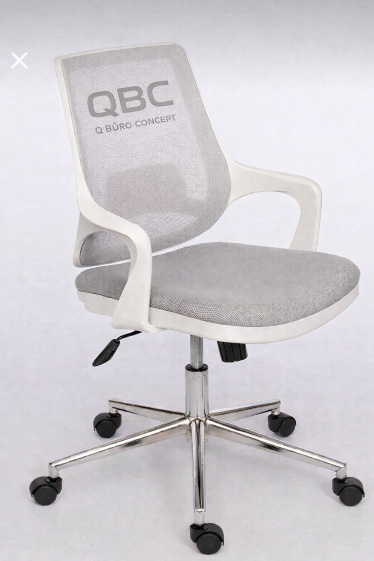 QBC Ofis Koltuğu - Porto Krom Metal Ayaklı Oyuncu Sandalyesi