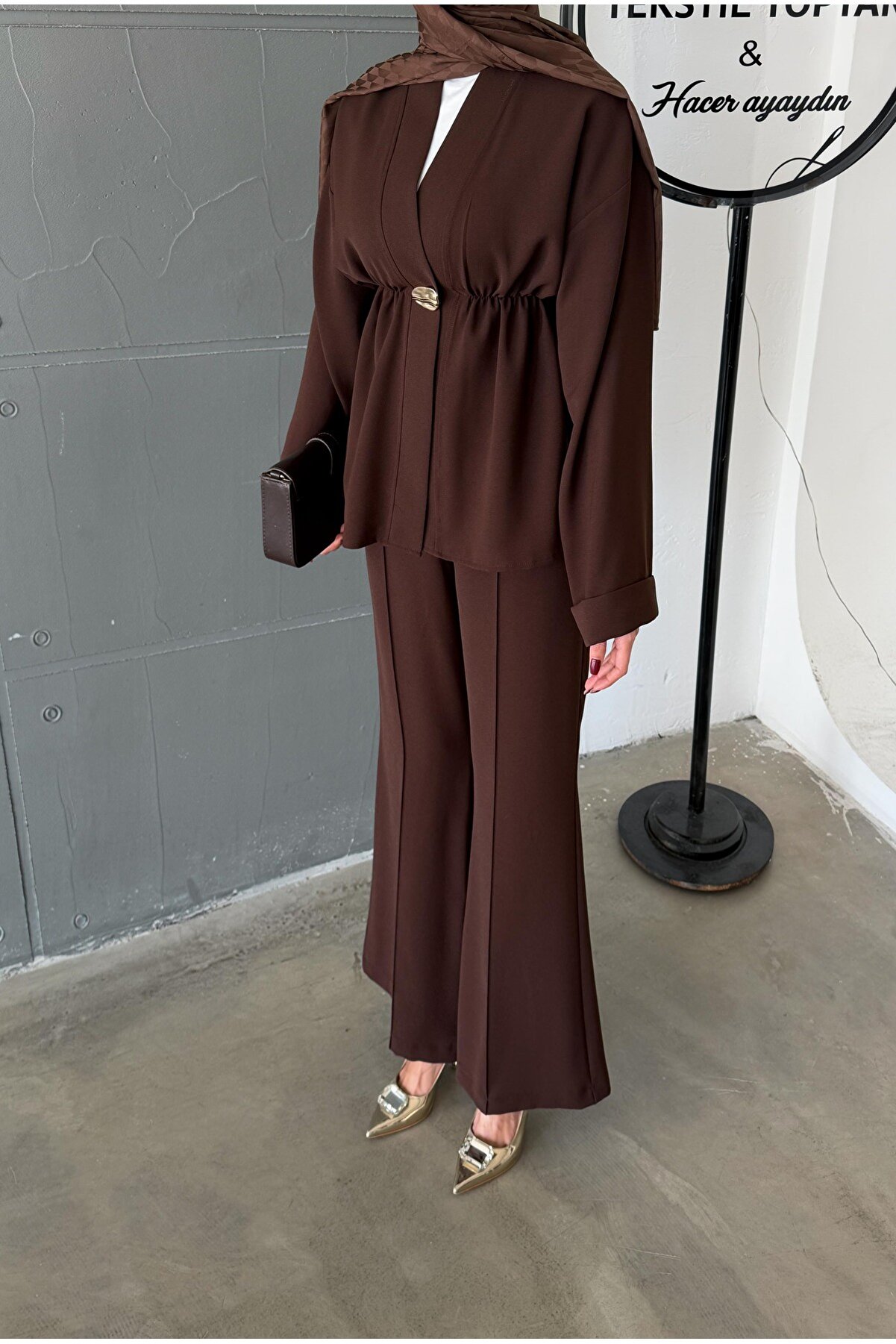 Aranlı Tekstil Beli Lastikli Tunik/Pantolon 2'li Takım - Moda ve Konfor İçin