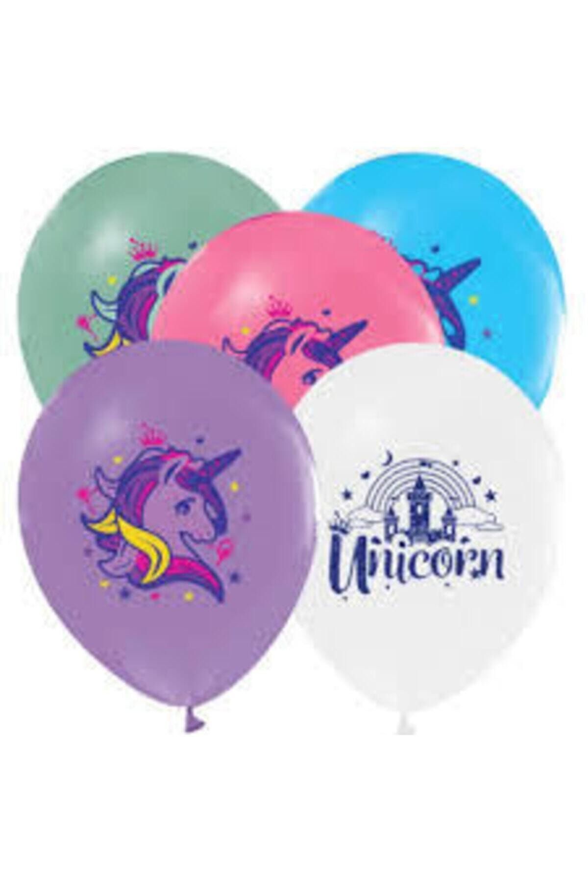 parti sürprizi Unicorn Latex Balon 10 Adet