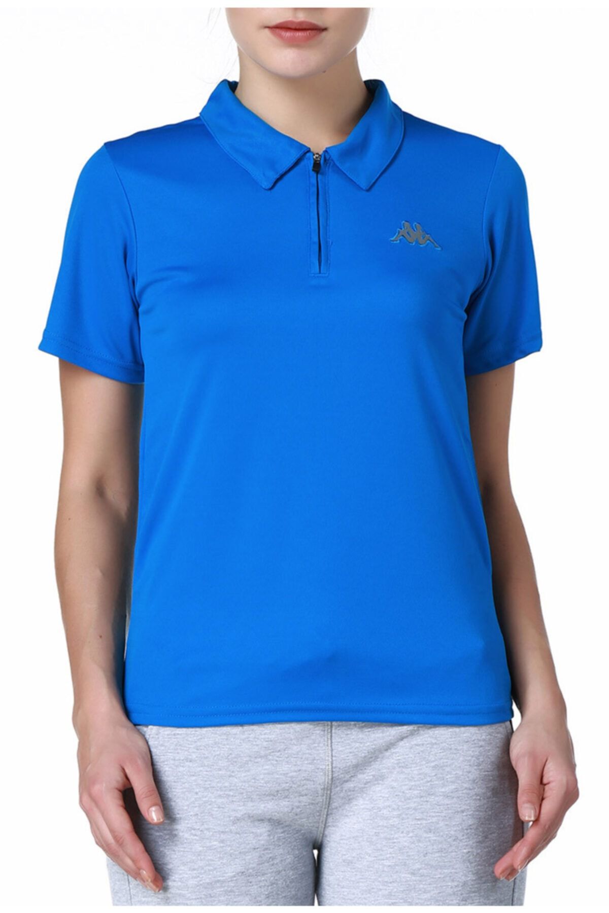 Kappa Kadın Mavi Polo Slim Fit T-shirt