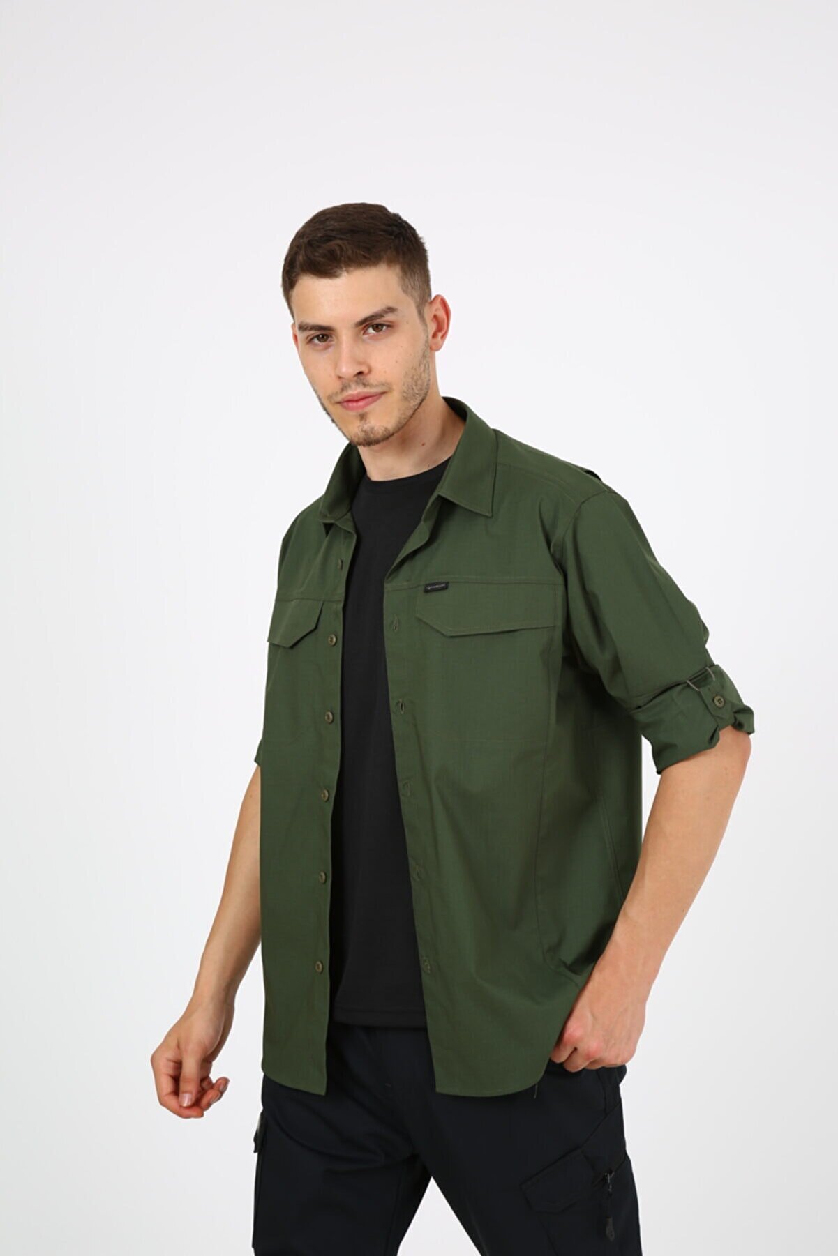 ModaCanel Monel Outdoor Yeşil Tactical Gömlek Taktik Giyim Ripstop Gömlek