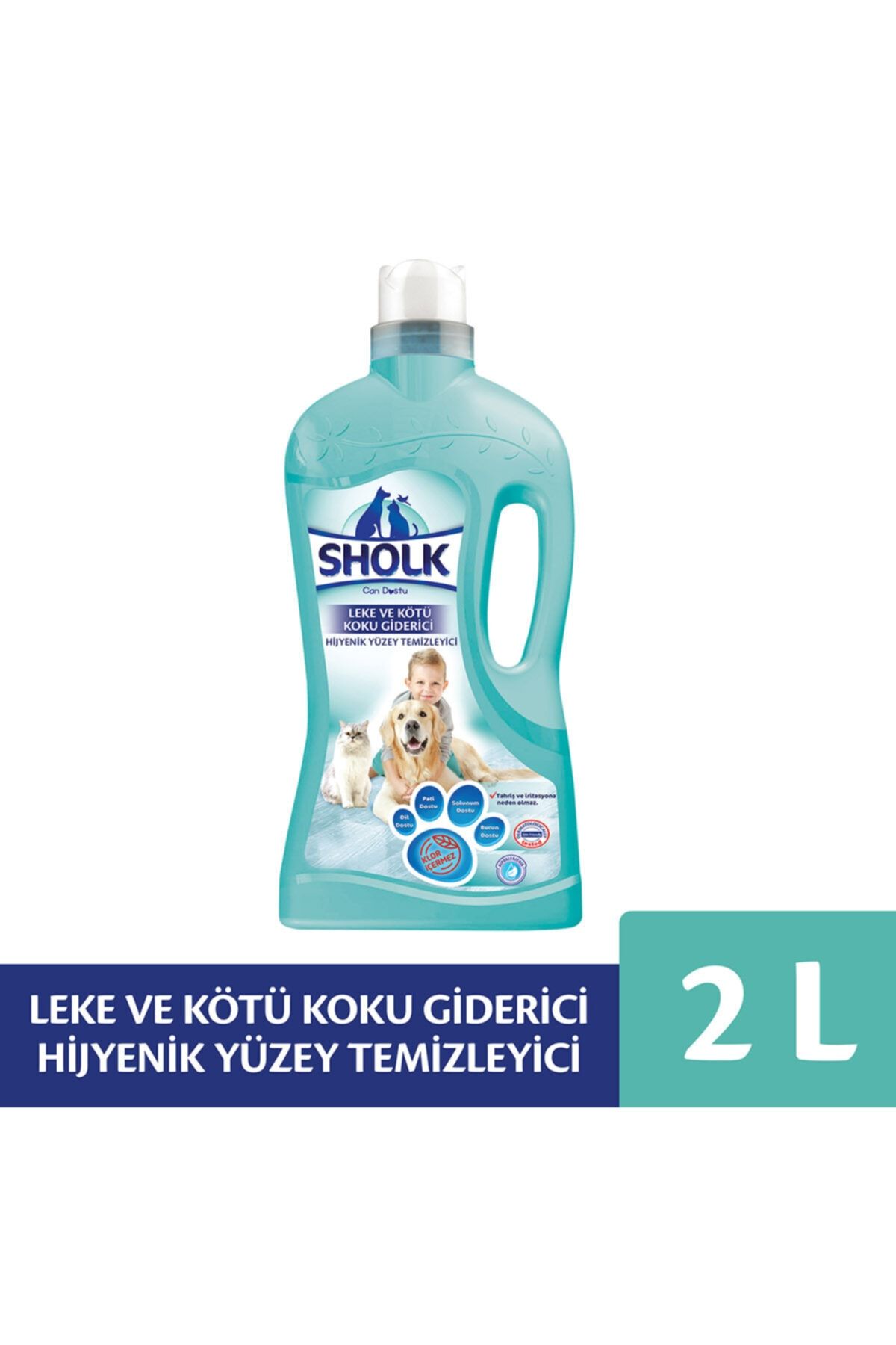 Sholk Evcil Hayvan Hijyenik Yüzey Temizleyici 2l (1LX2 ADET)