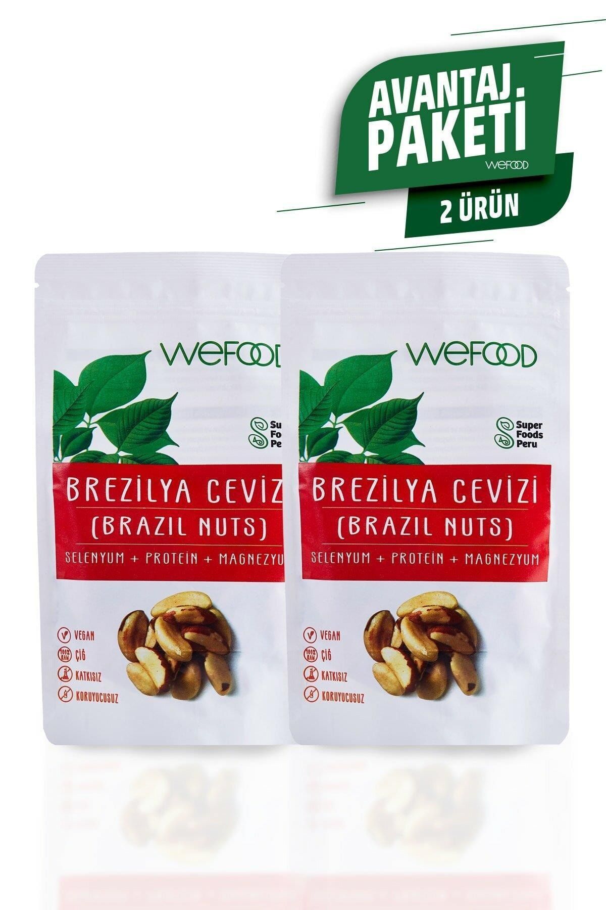 Wefood Glütensiz Vegan Katkısız Brezilya Cevizi 80 Gr 2 Adet